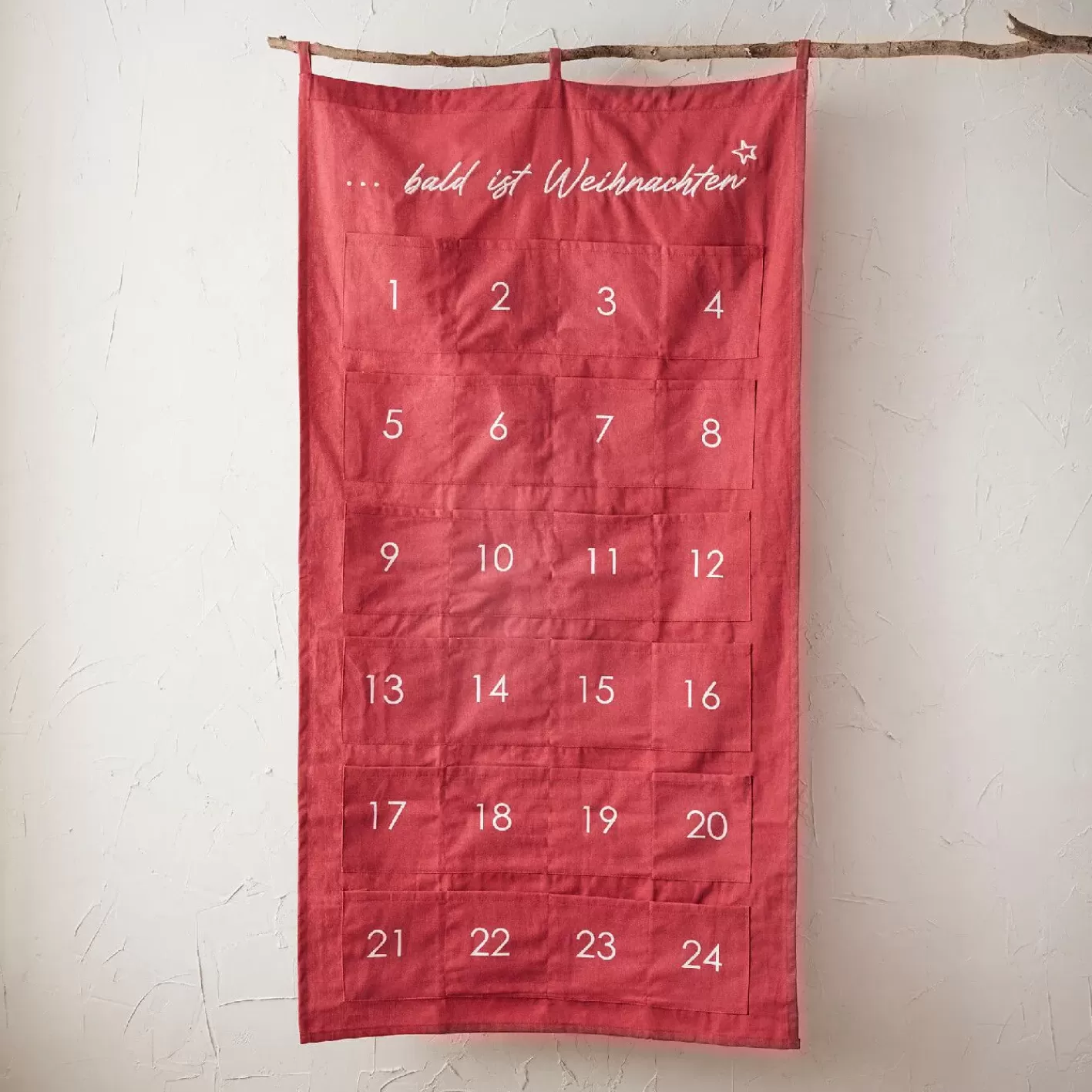 NANU-NANA Adventskalender Taschen, Rot, 60 X 115 Cm Flash Sale