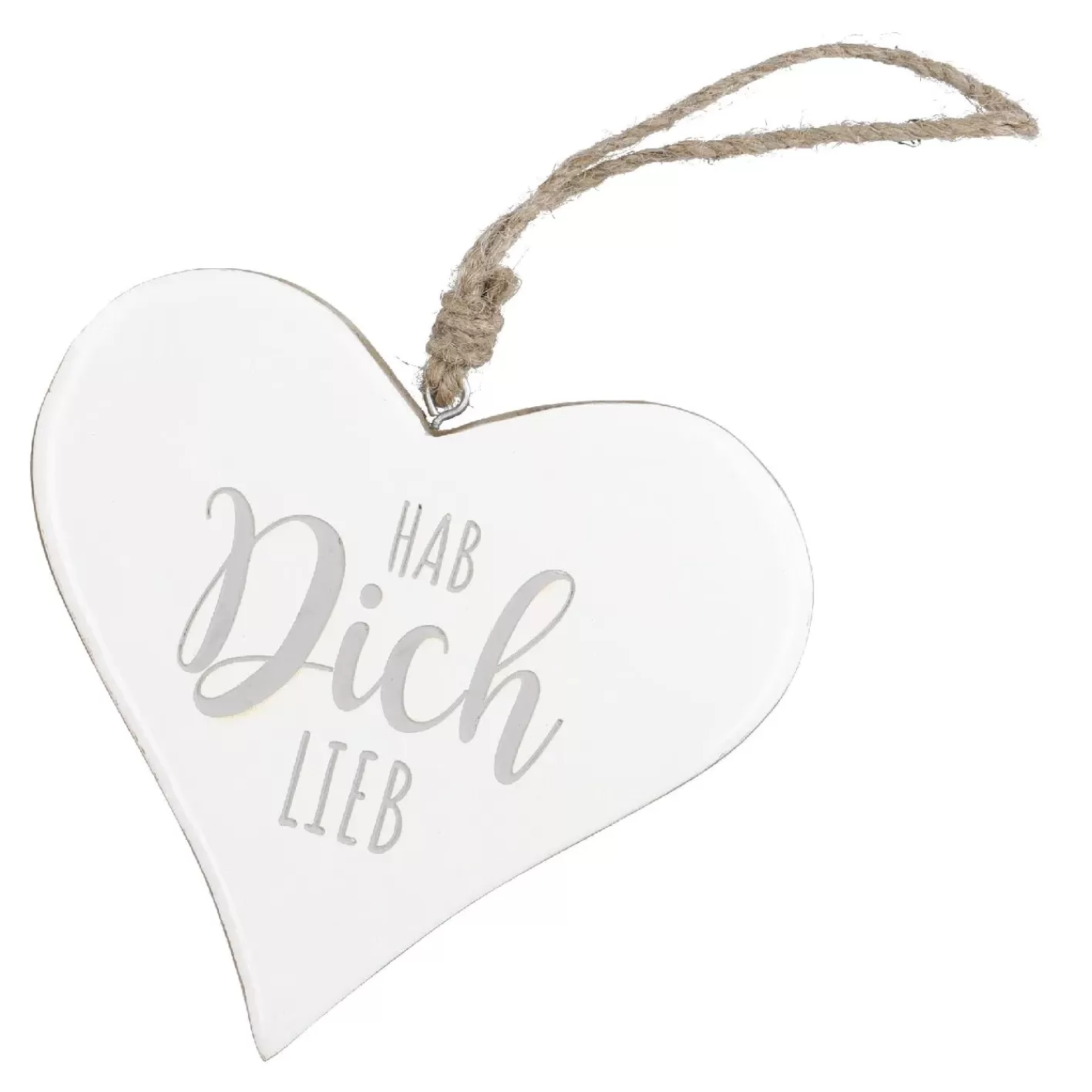 NANU-NANA Anhänger Herz, Hab Dich Lieb/weiß, 14.5 Cm Discount