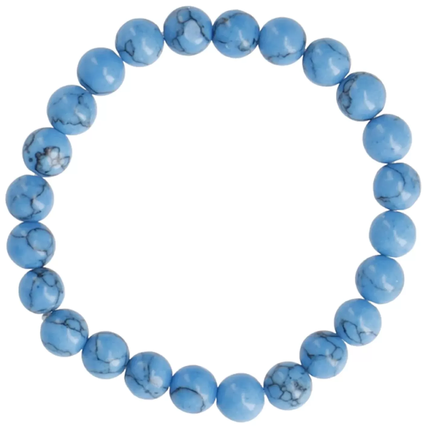 NANU-NANA Armband Edelstein-Energie, Howlite/blau Clearance