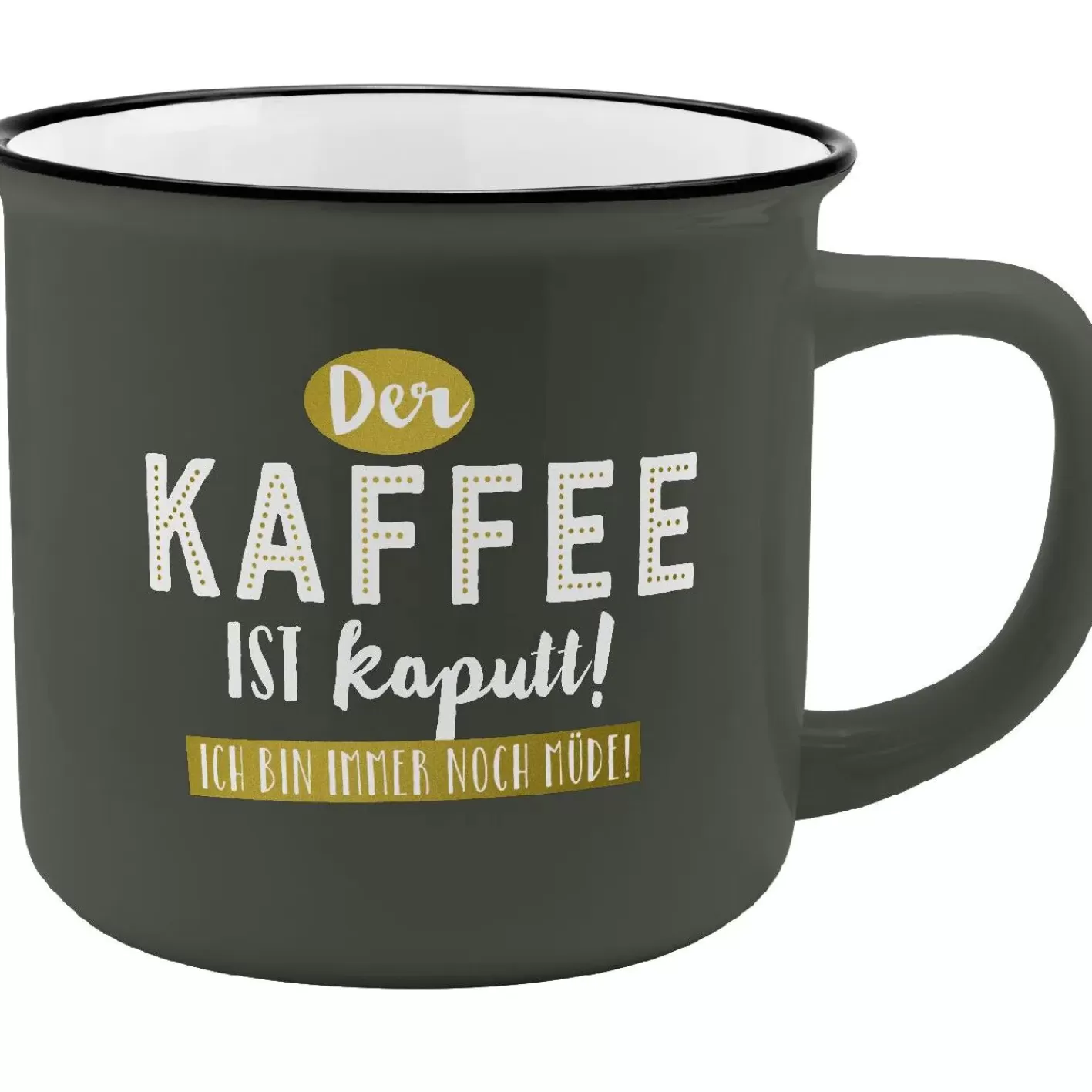 NANU-NANA Becher Emaille-Optik, Kaffee, 350 Ml Clearance