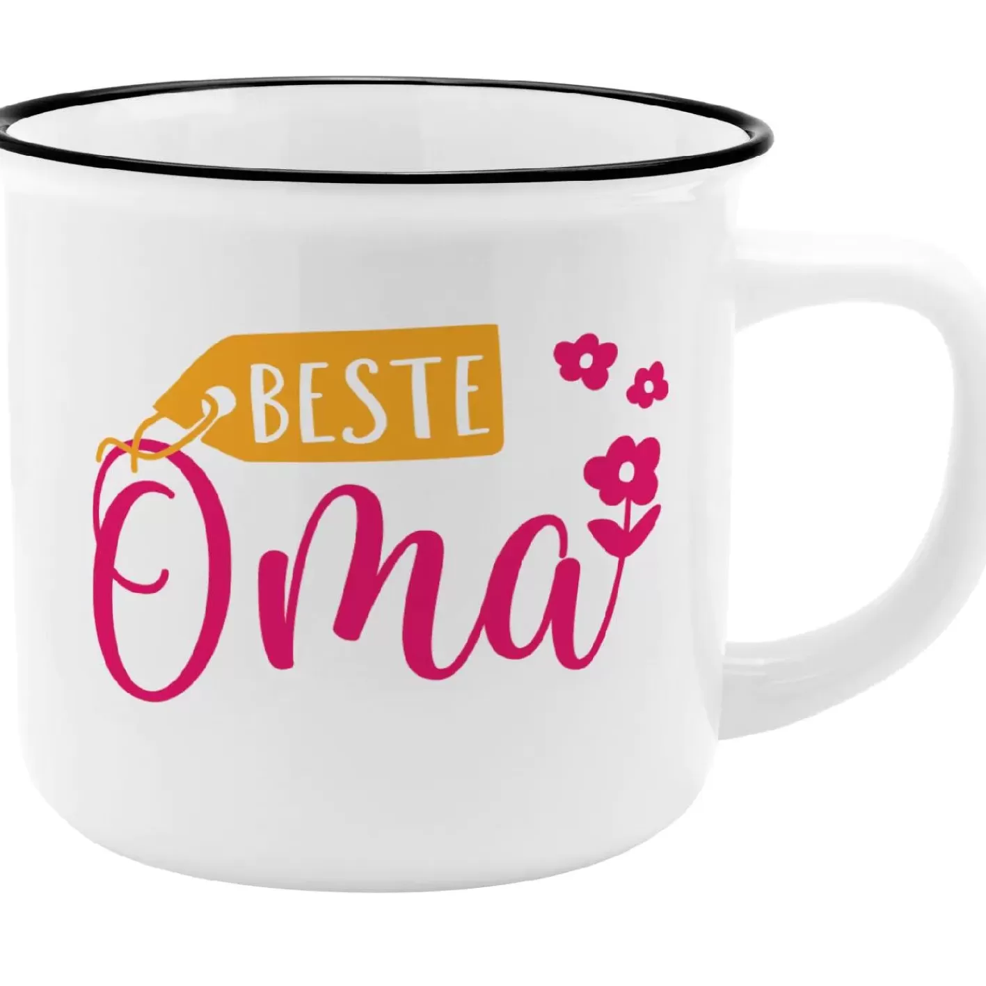 NANU-NANA Becher Emaille-Optik, Oma, 350 Ml Store