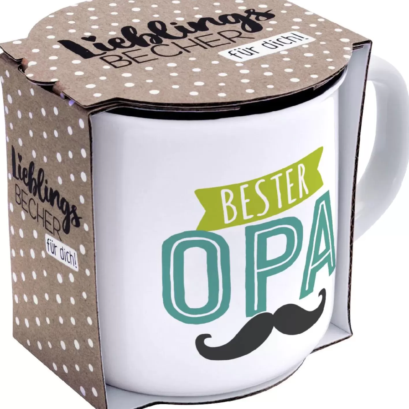 NANU-NANA Becher Emaille-Optik, Opa, 350 Ml Cheap