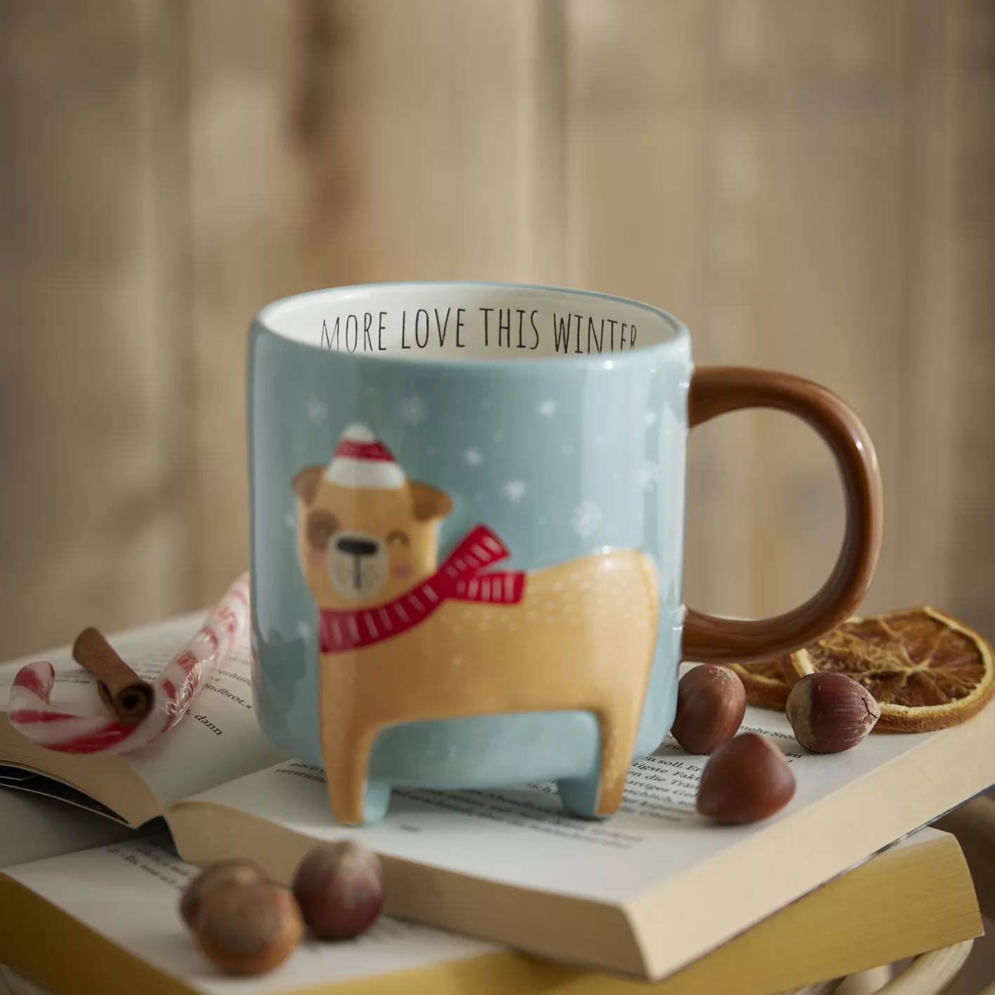 NANU-NANA Becher Xmas/Tierfuß, Hund, 480 Ml Online