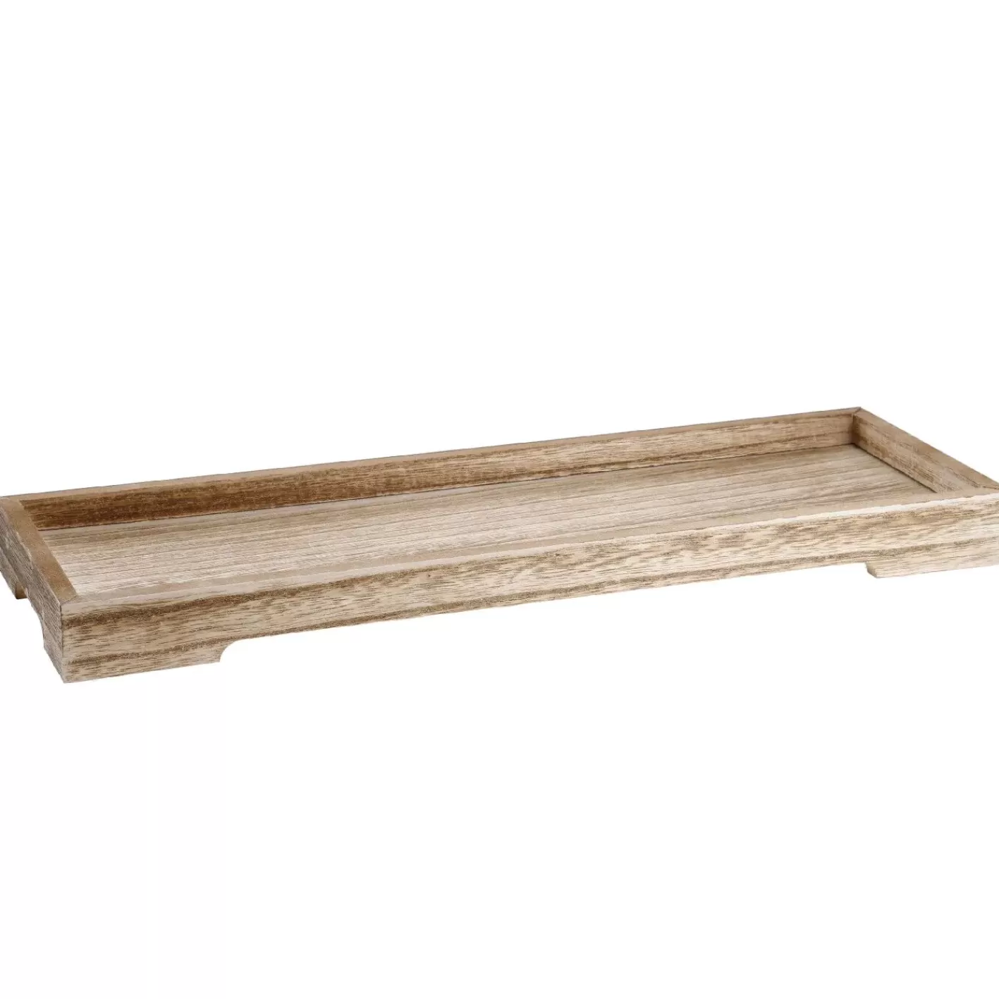 NANU-NANA Dekoschale Holz, Natur, 38 X 13 X 3 Cm Outlet