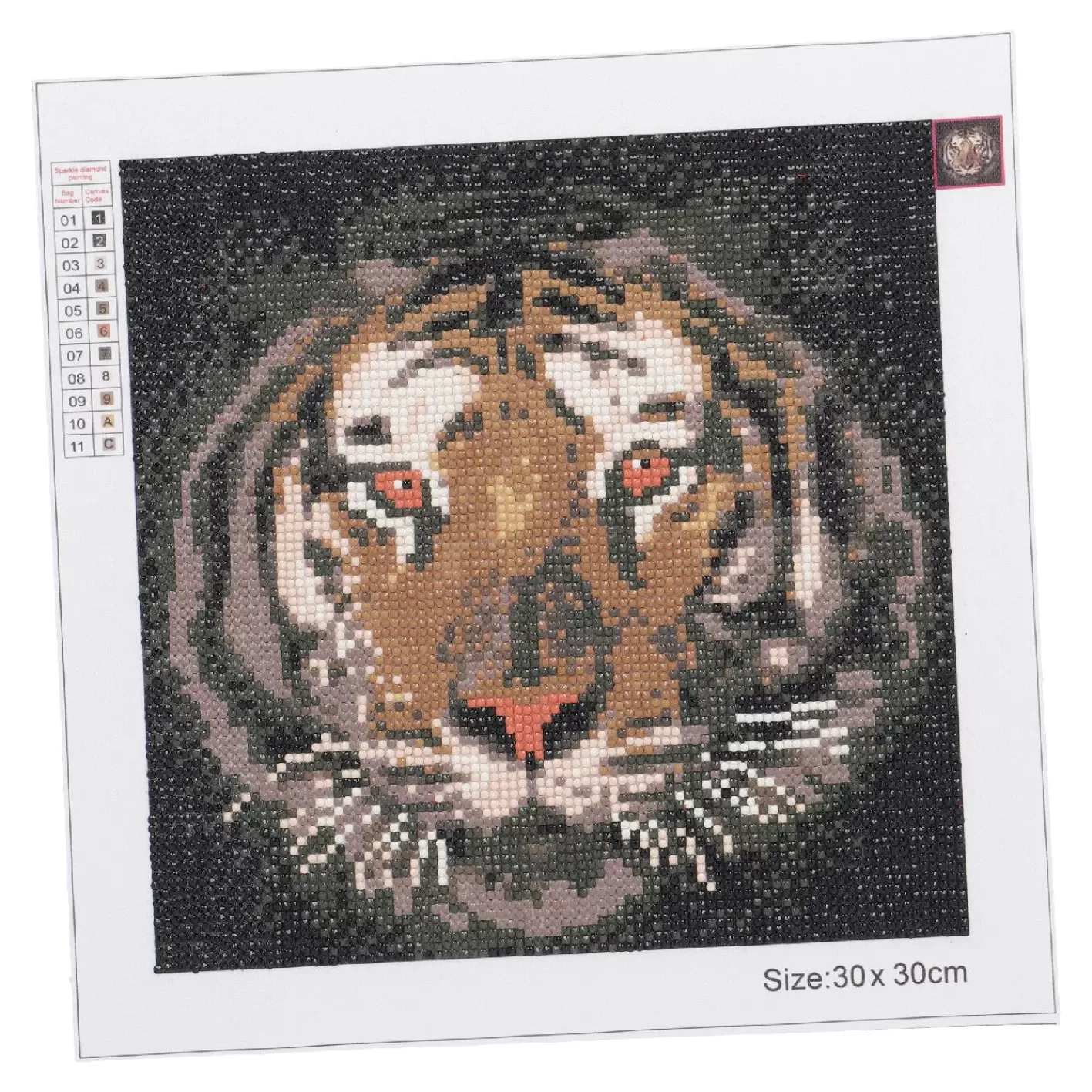 NANU-NANA Diamond Painting, Tiger, 30 X 30 Cm Store