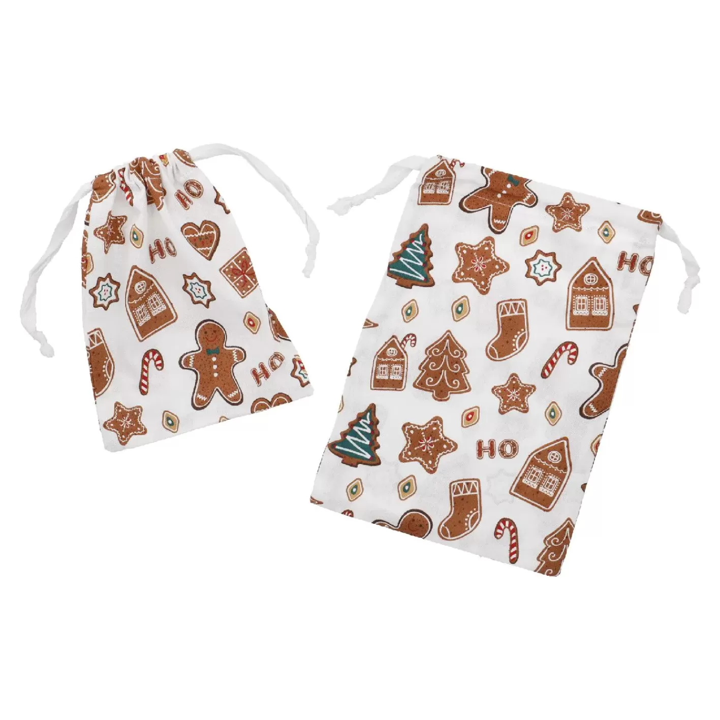 NANU-NANA 2er Set Beutel Weihnachten, Lebkuchen Hot