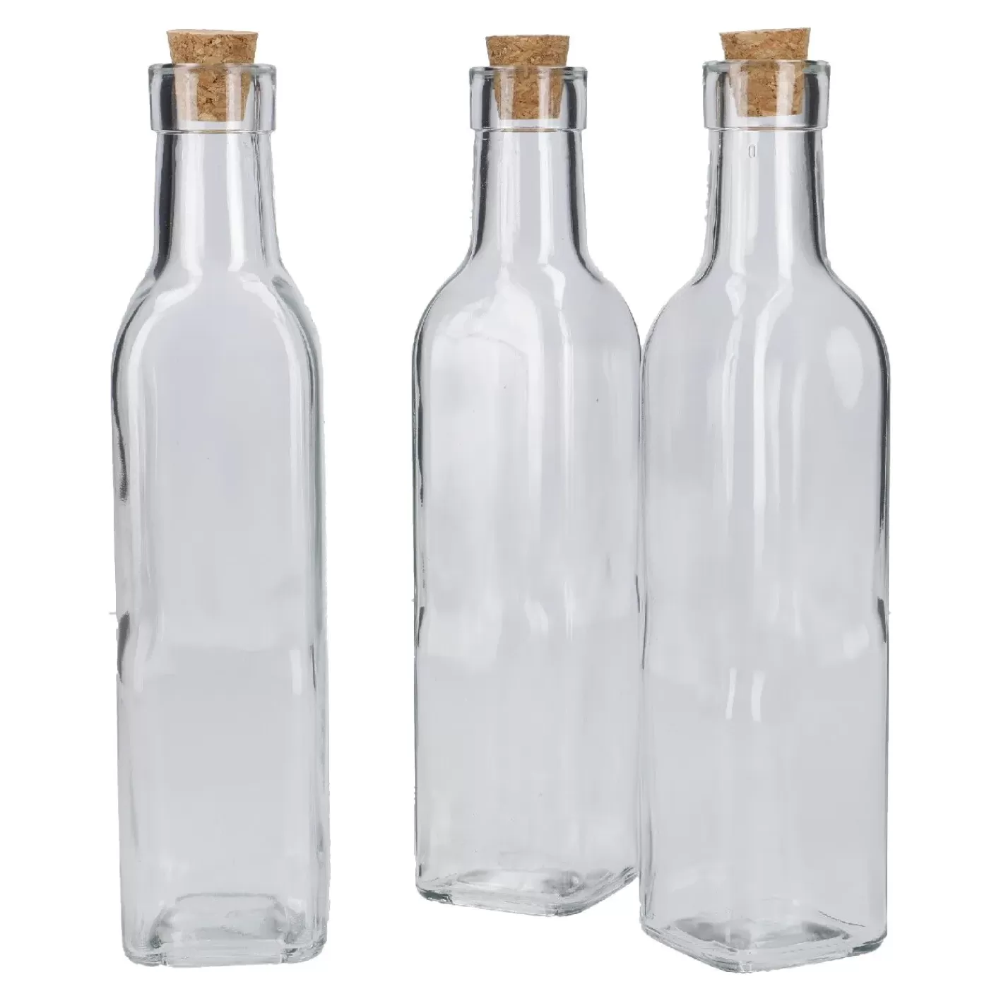 NANU-NANA 3er Set Flasche Mit Korken, 250 Ml Hot