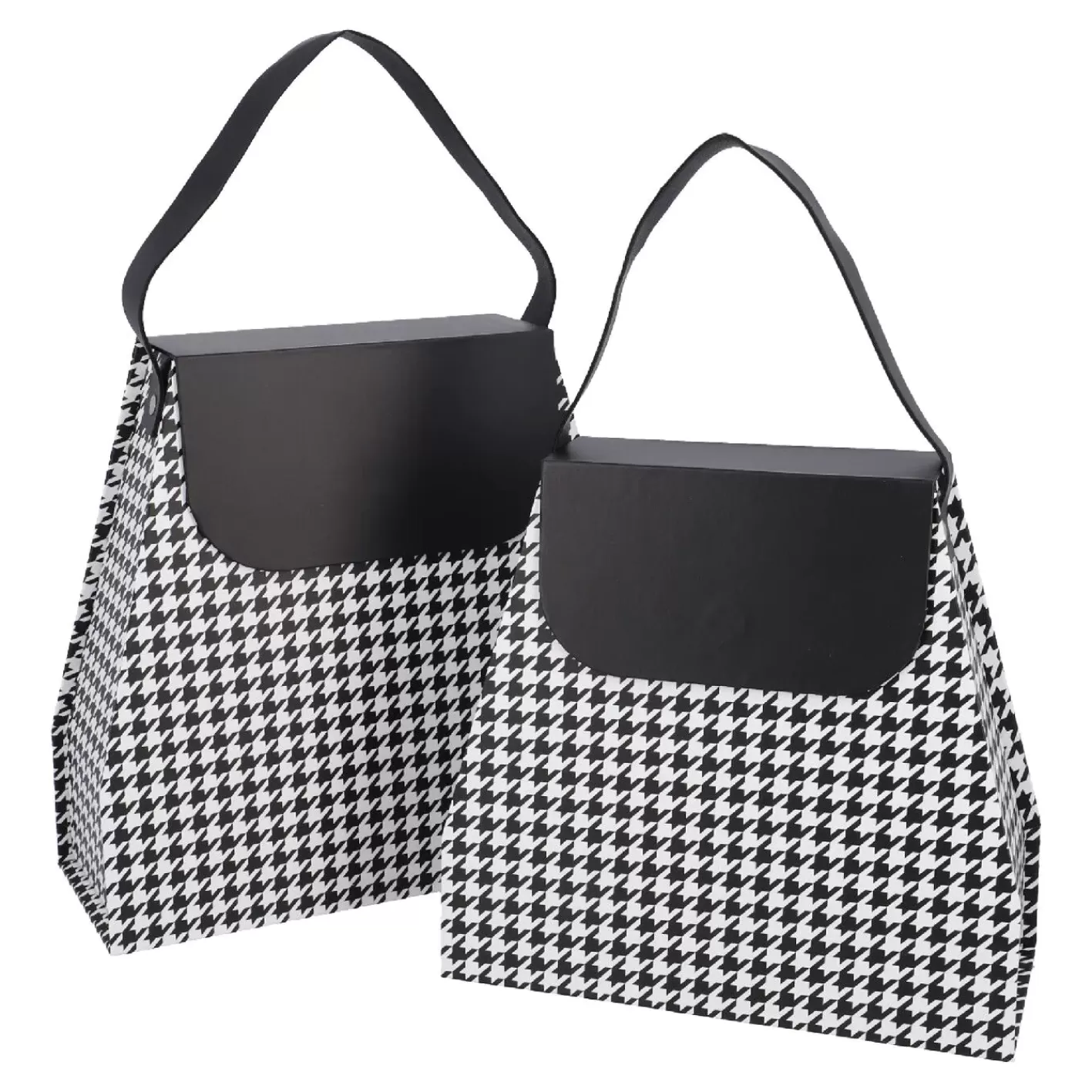 NANU-NANA 2er Set Geschenkkarton Handtasche, Schwarz/weiß Store