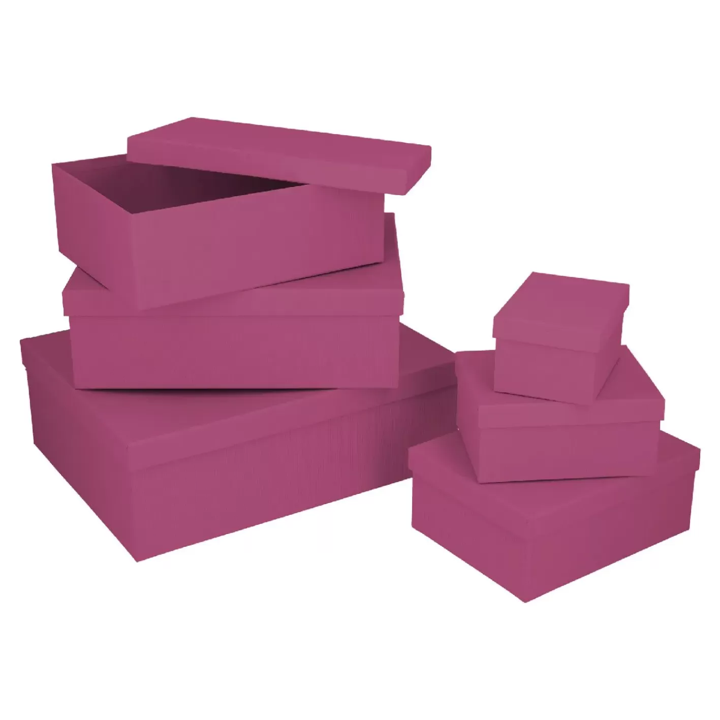 NANU-NANA 6er Set Geschenkkarton Uni, Pink Store