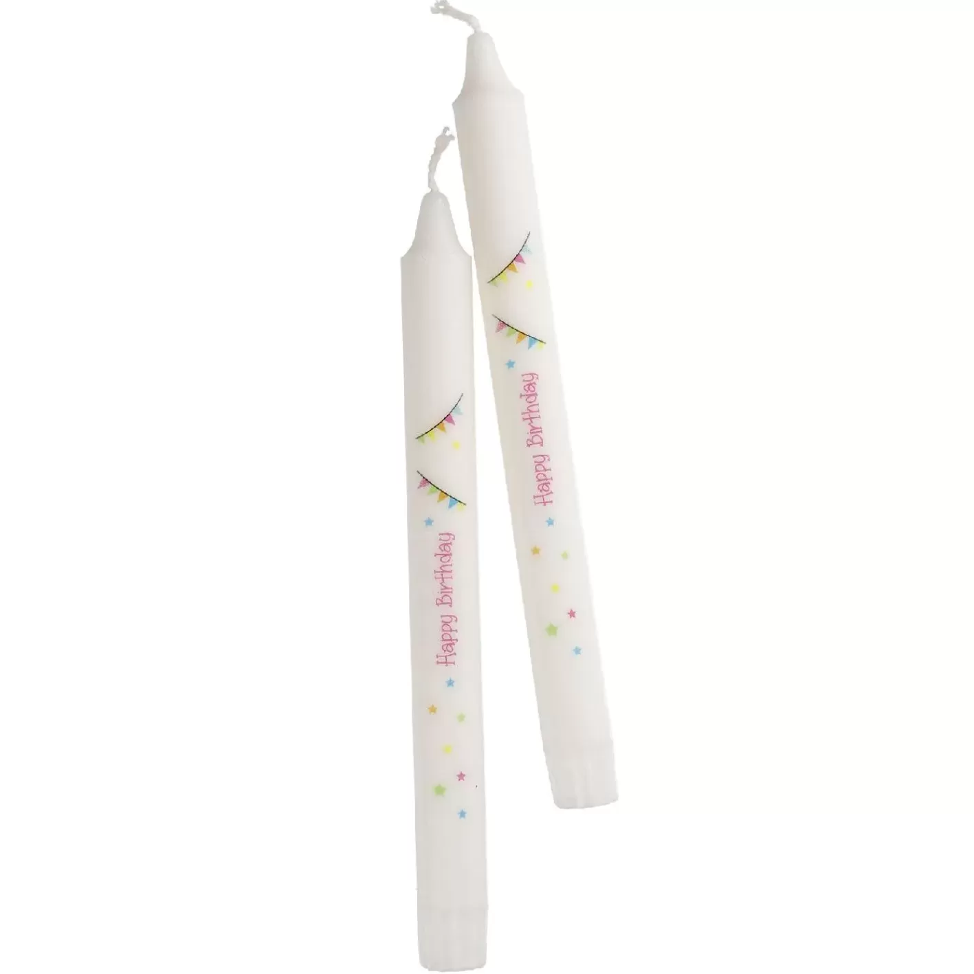 NANU-NANA 2er Set Stabkerze Geburtstag, Happy Birthday/pink Outlet