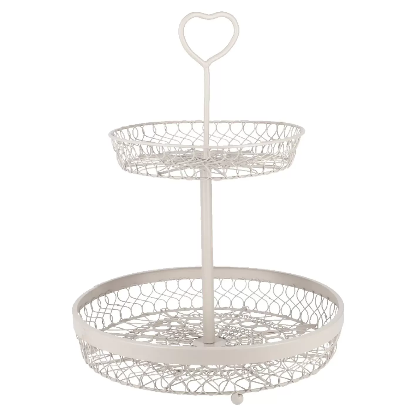 NANU-NANA Etagere Nostalgie, 2 Körbe, Taupe, 35 Cm Flash Sale