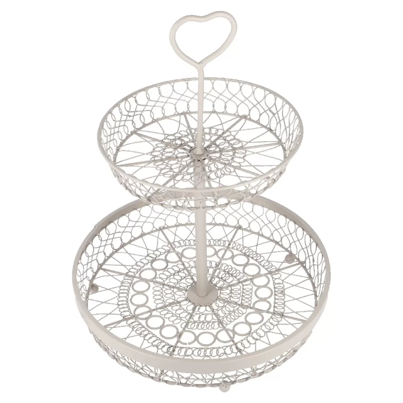NANU-NANA Etagere Nostalgie, 2 Körbe, Taupe, 35 Cm Flash Sale