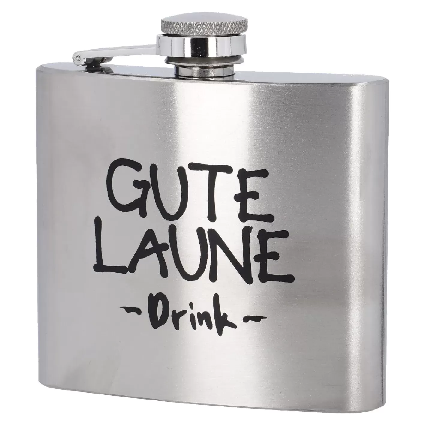 NANU-NANA Flachmann Spruch, Gute Laune, 150 Ml Hot