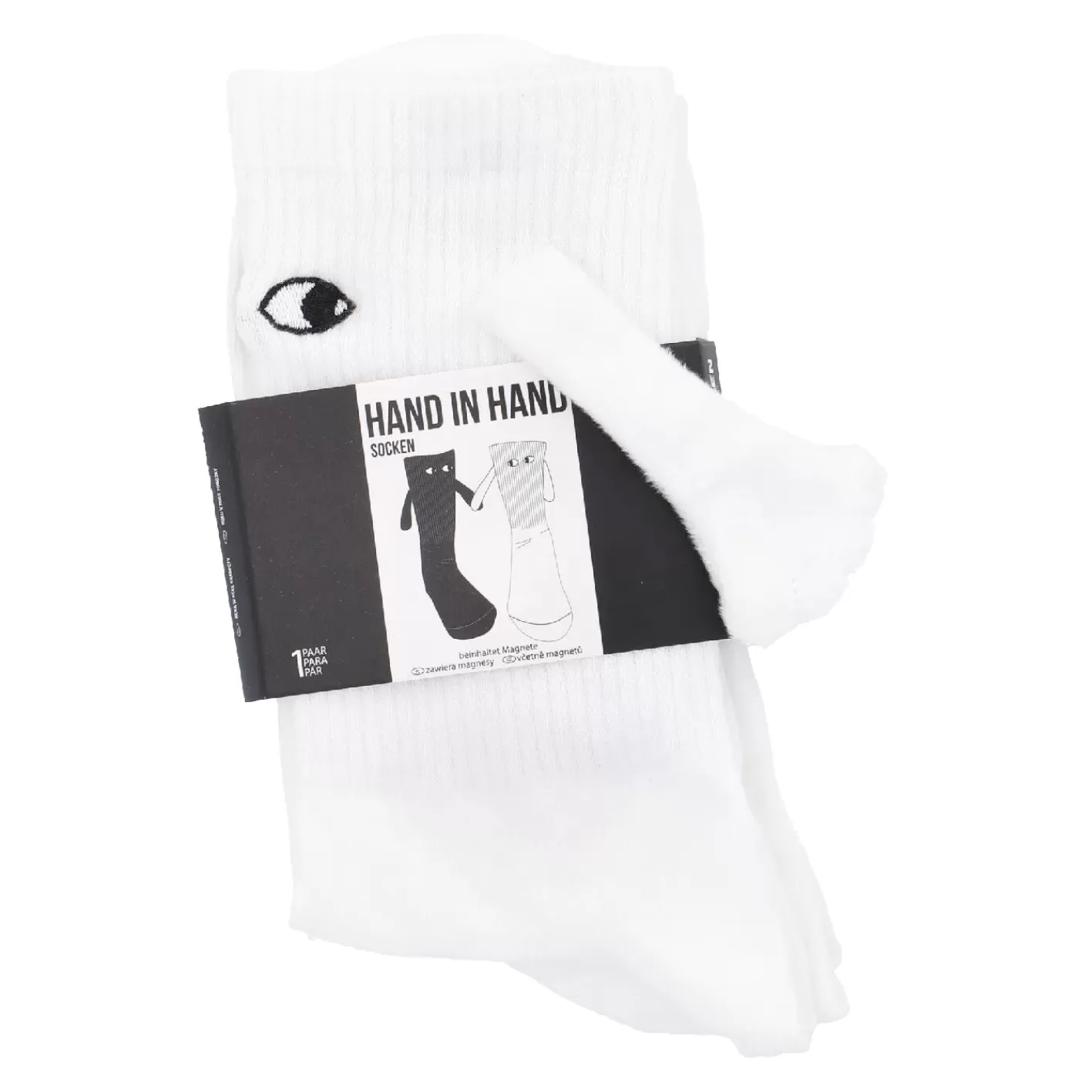 NANU-NANA Freunde-Socken Magnet, Weiß, Größe 43-46 Best