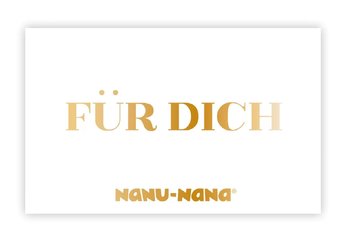 NANU-NANA Geschenkgutschein, Für Dich, Weiß, 25 Euro Cheap