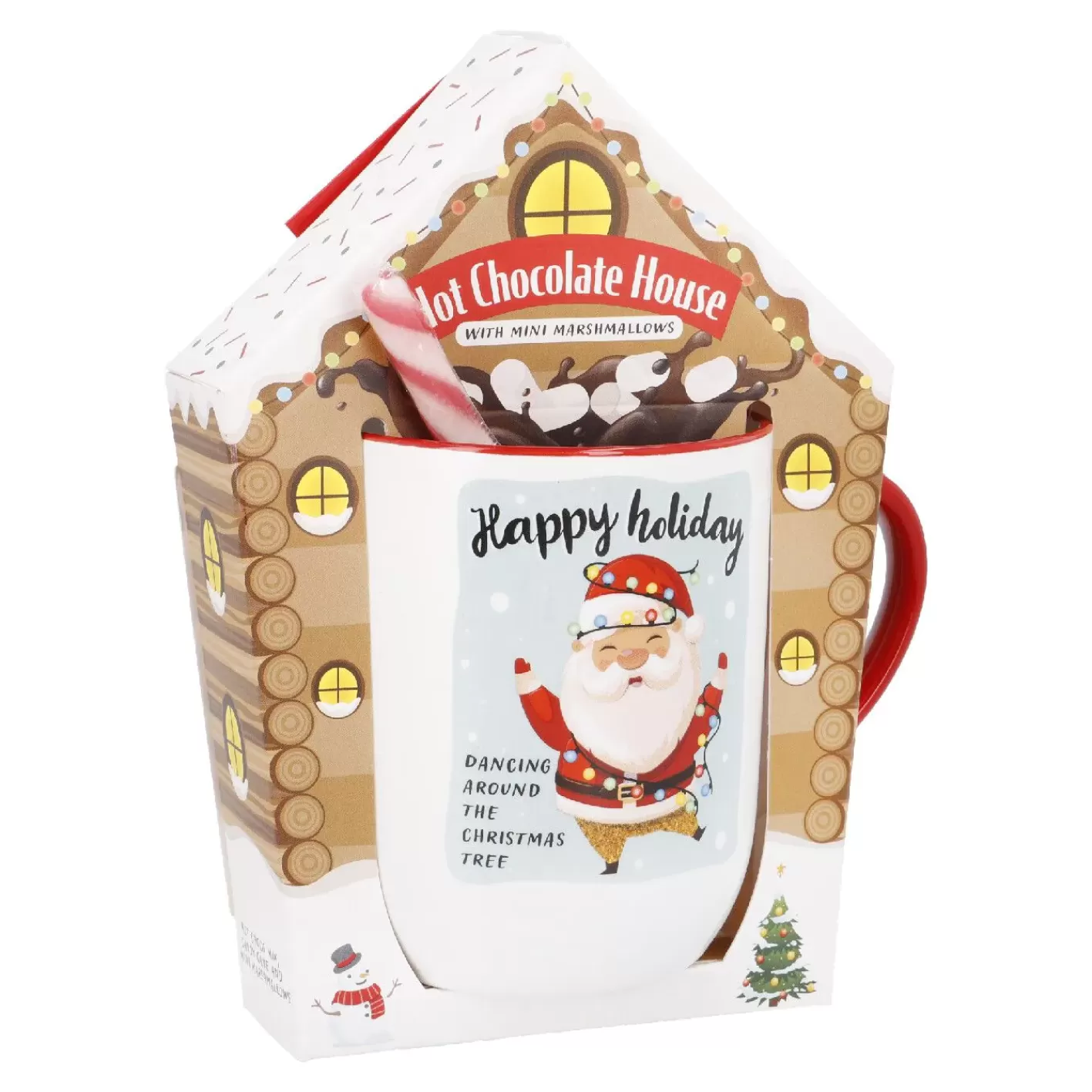 NANU-NANA Geschenk-Set Trinkschokolade + Becher, Haus/Lichterkette Online