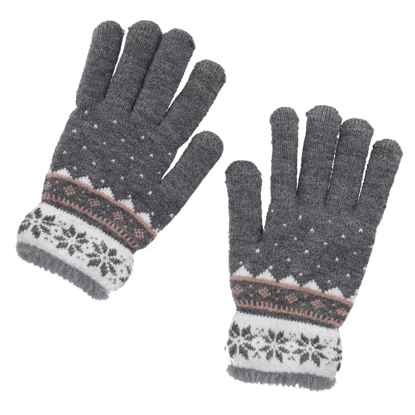 NANU-NANA Handschuhe Schneeflocke, Grau Cheap