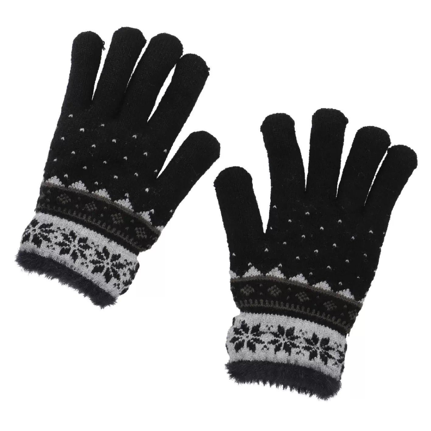 NANU-NANA Handschuhe Schneeflocke, Schwarz Best Sale