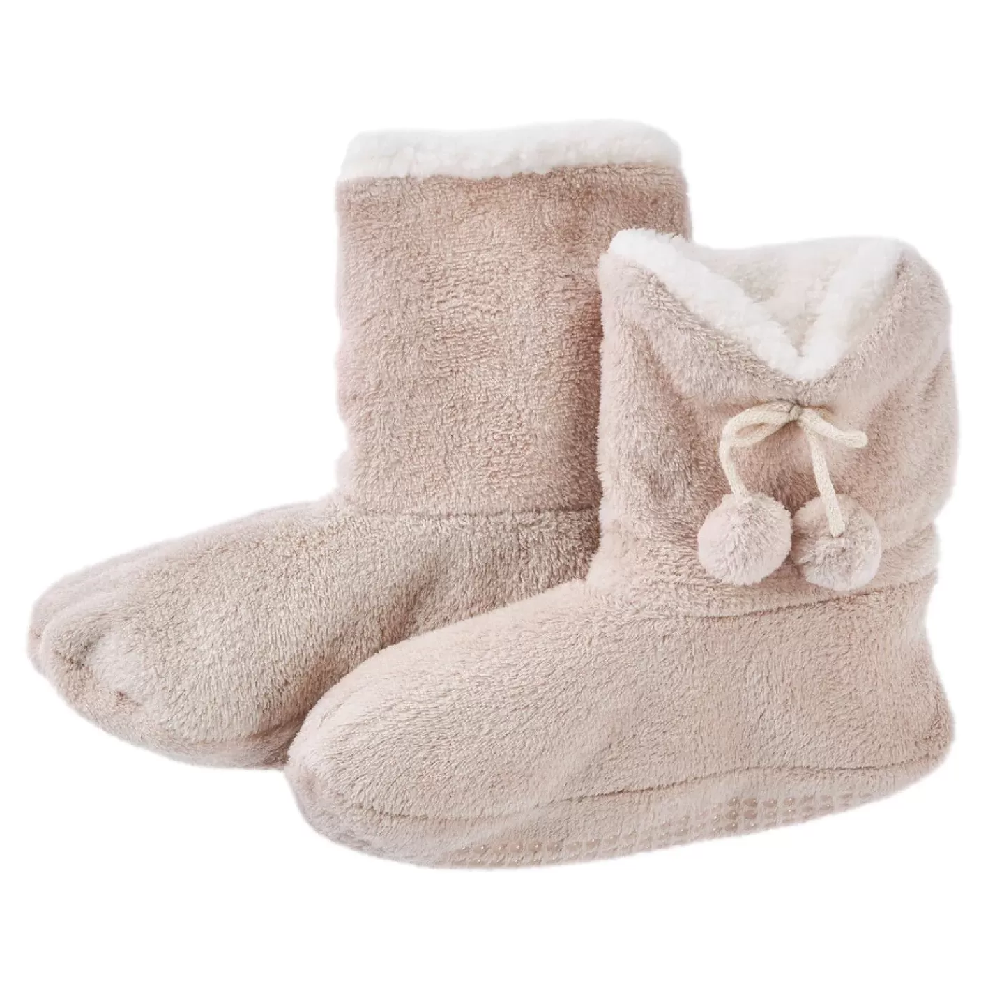 NANU-NANA Hausschuhe Bootie, Uni/beige, Größe 40-42 Shop