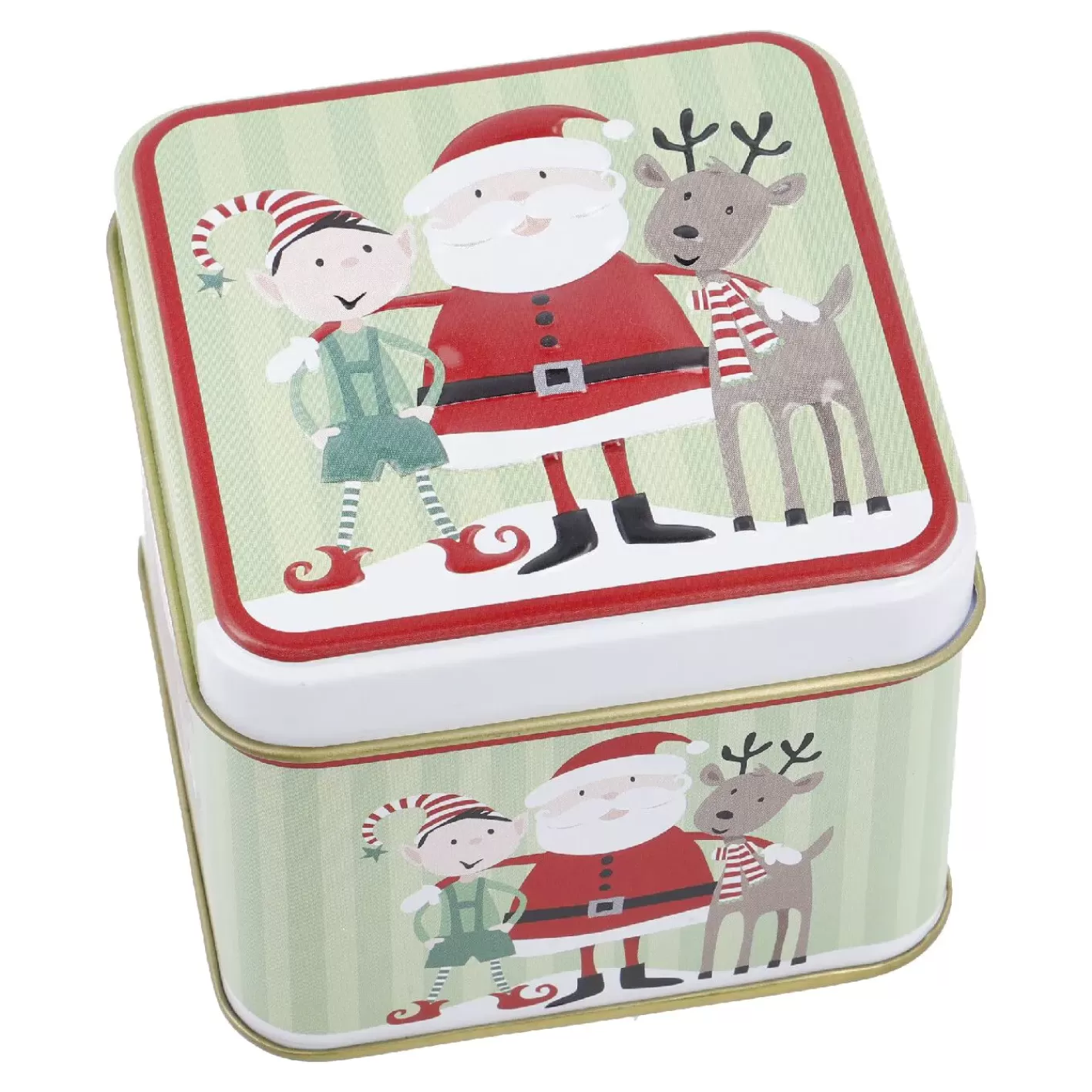 NANU-NANA Keksdose Mini, Weihnachtsmann/grün, 8 X 8 X 6 Cm Flash Sale