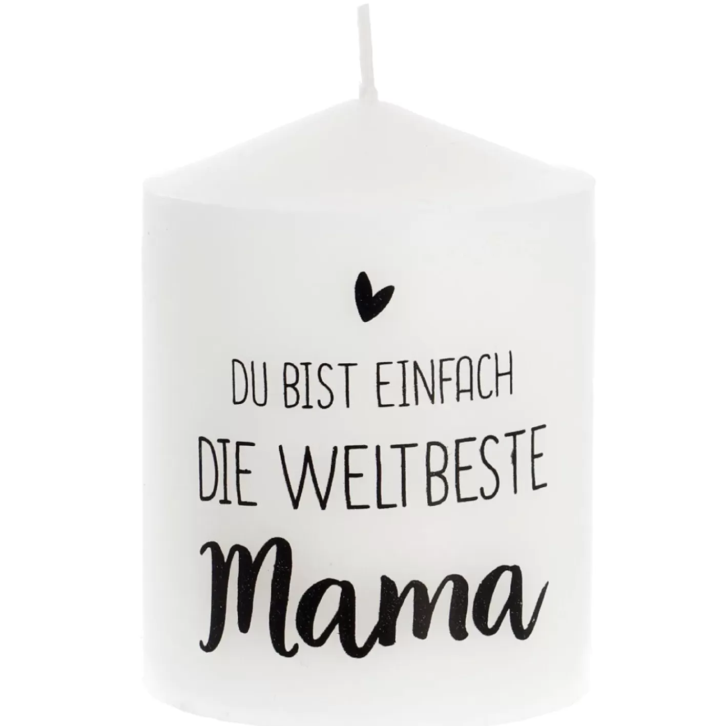 NANU-NANA Kerze Spruch, Beste Mama, 6 X 8 Cm New