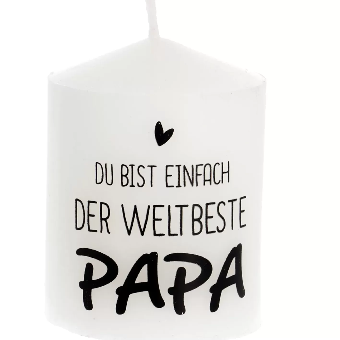 NANU-NANA Kerze Spruch, Bester Papa, 6 X 8 Cm Sale