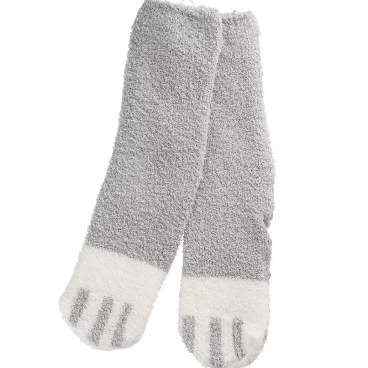 NANU-NANA Kuschelsocken Anti-Rutsch, Uni/grau/offwhite Online