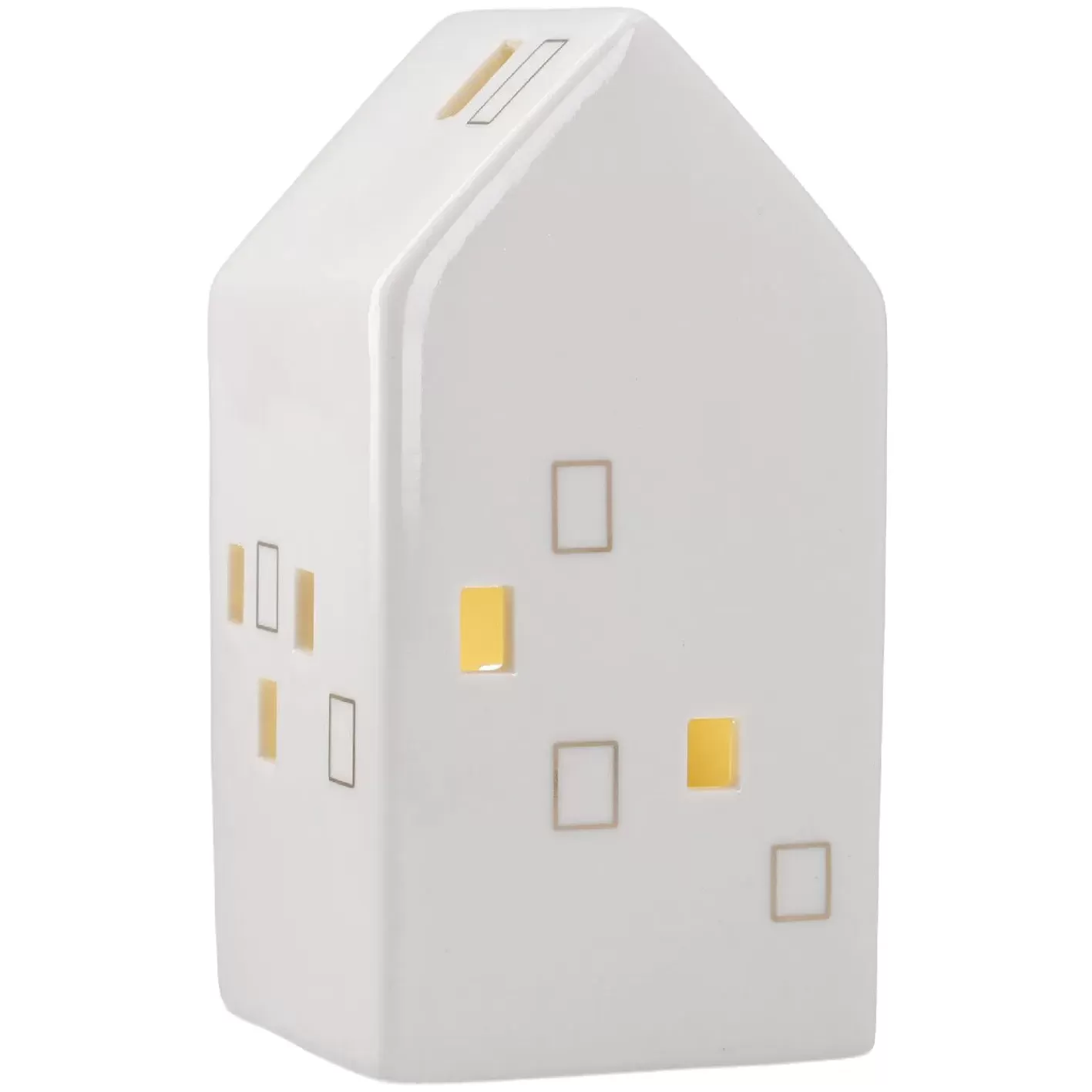 NANU-NANA LED-Haus Mit Goldenen Fensterrahmen, 13.5 Cm Cheap