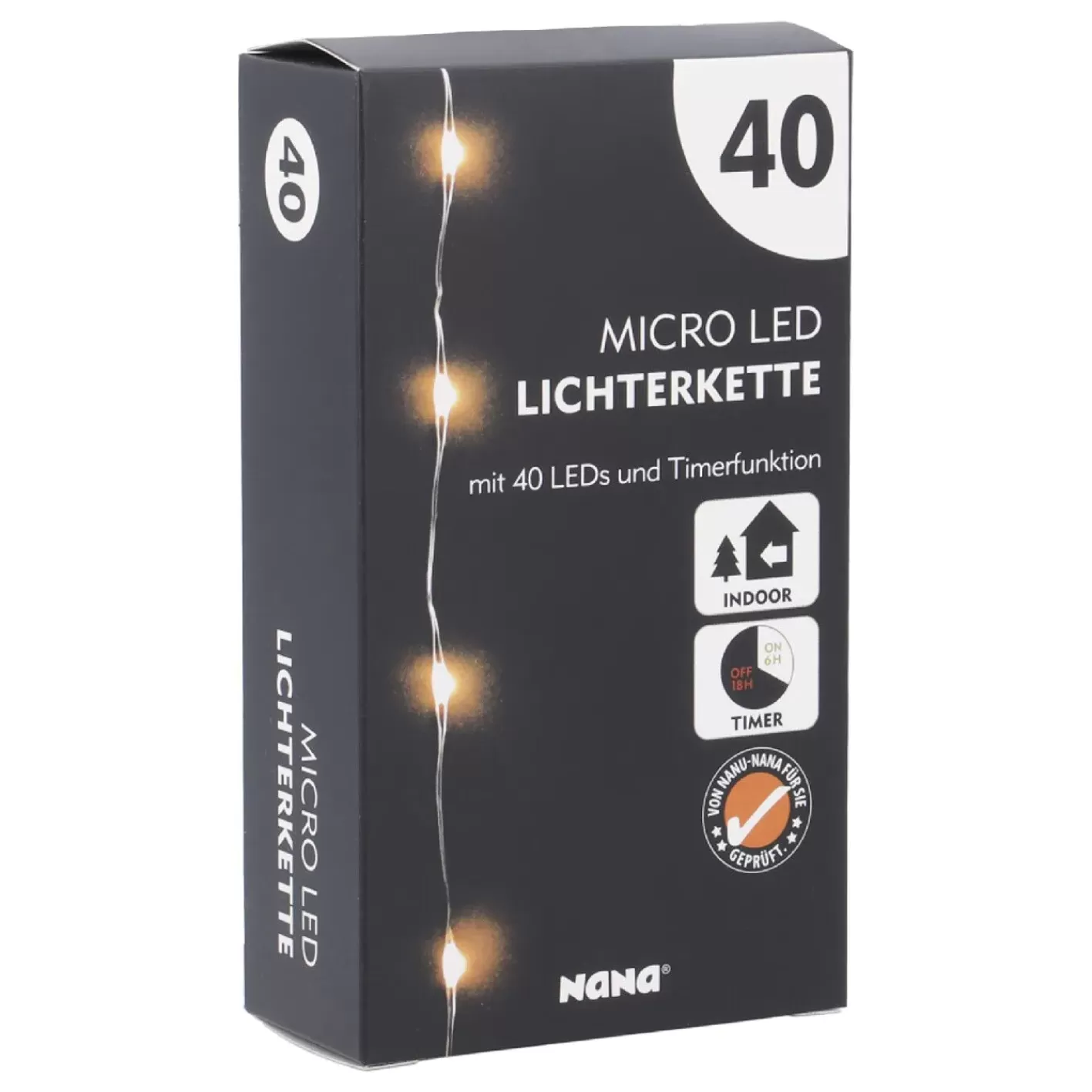 NANU-NANA LED-Lichterkette Mini Mit Timer, 40er Online