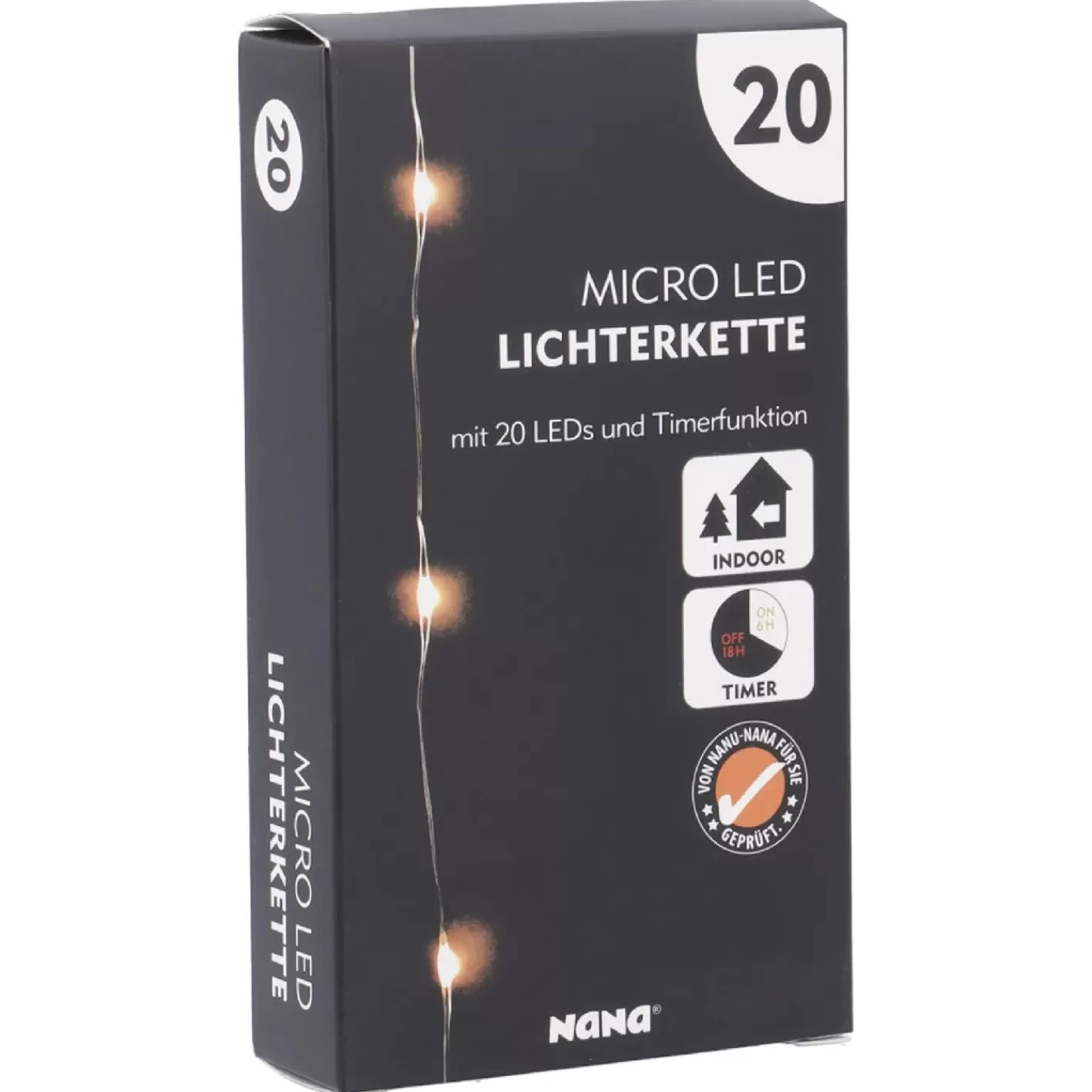 NANU-NANA LED-Lichterkette, Silber, 190 Cm Cheap