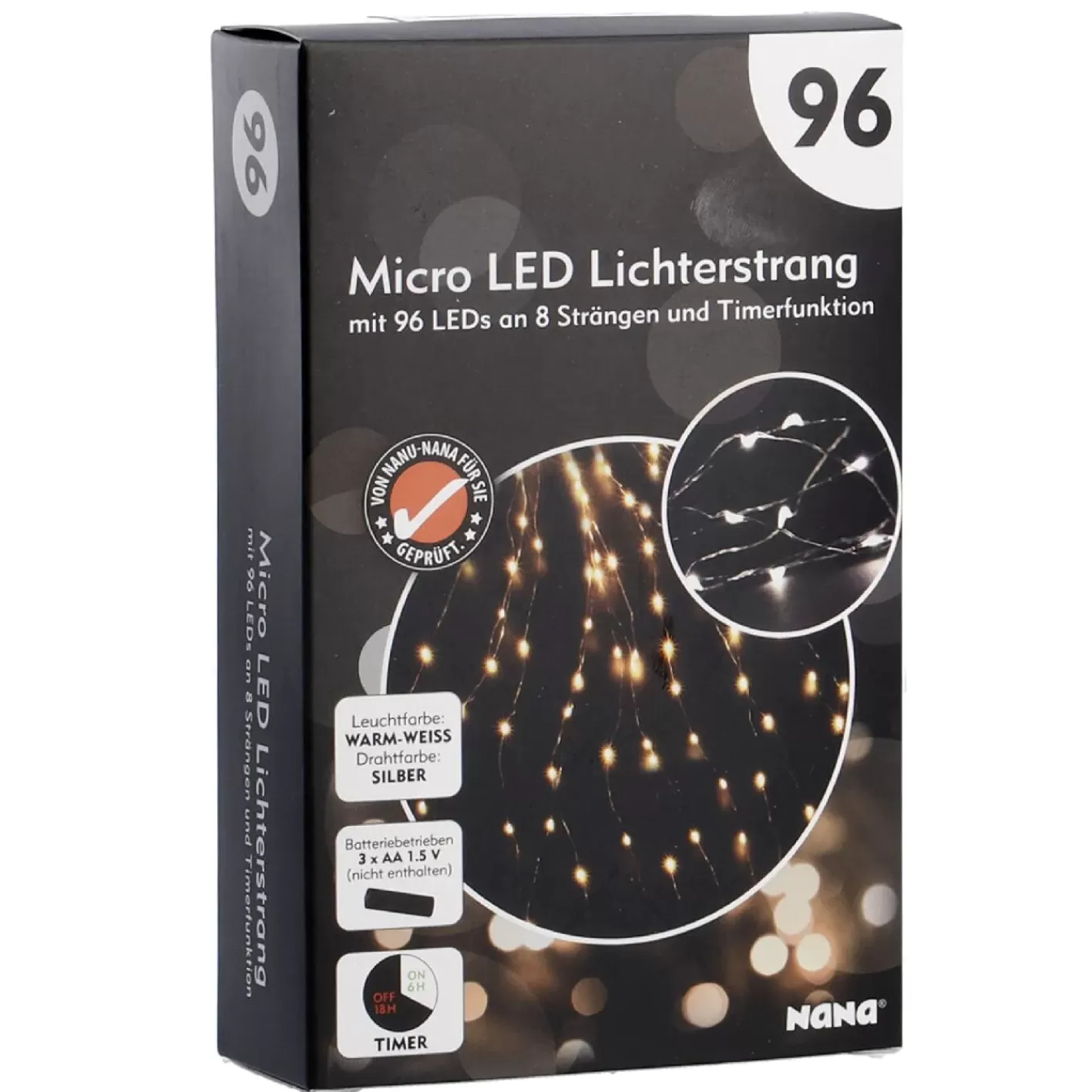 NANU-NANA LED-Lichterkette Strang, Timer, 96er, 140 Cm Best Sale