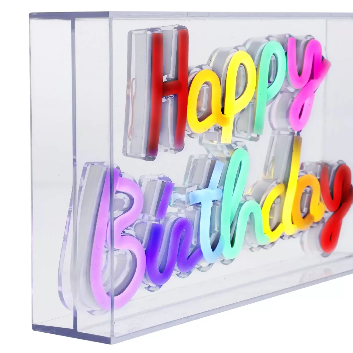 NANU-NANA Lichtbox Neon, Happy Birthday, 23 Cm Shop