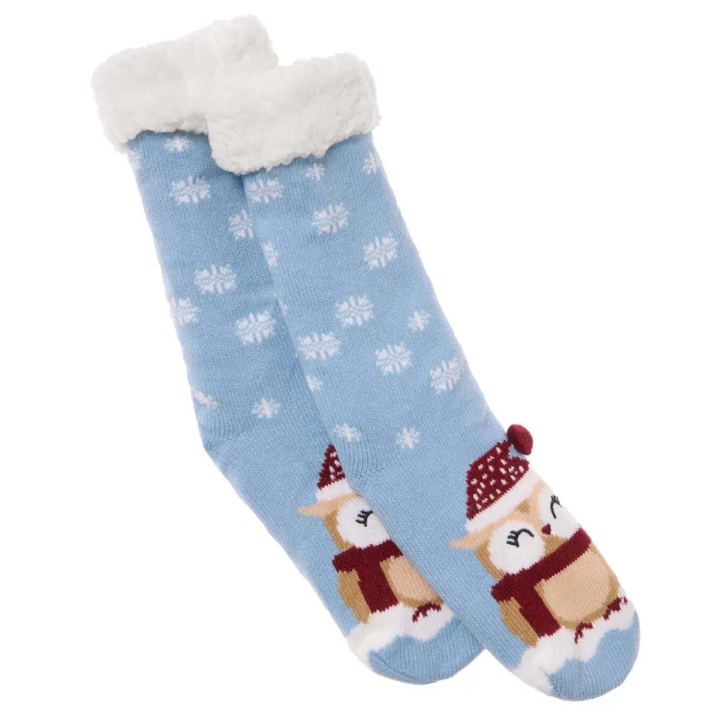 NANU-NANA Norweger Socken Xmas, Eule/hellblau, Größe 35-42 Cheap