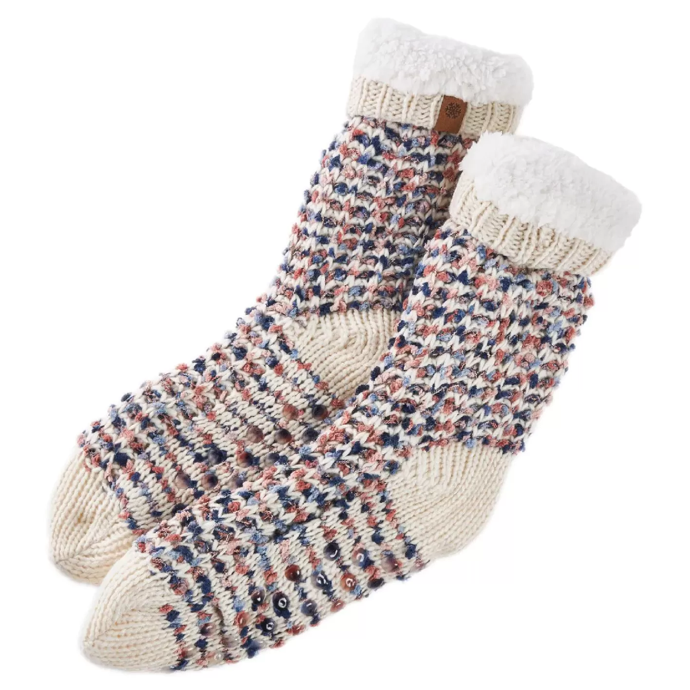 NANU-NANA Norweger-Socken Popcorn, Offwhite New