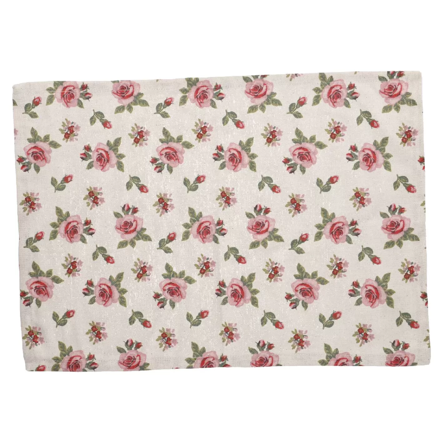 NANU-NANA Platzset Rosen, Natur, 33 X 46 Cm Shop