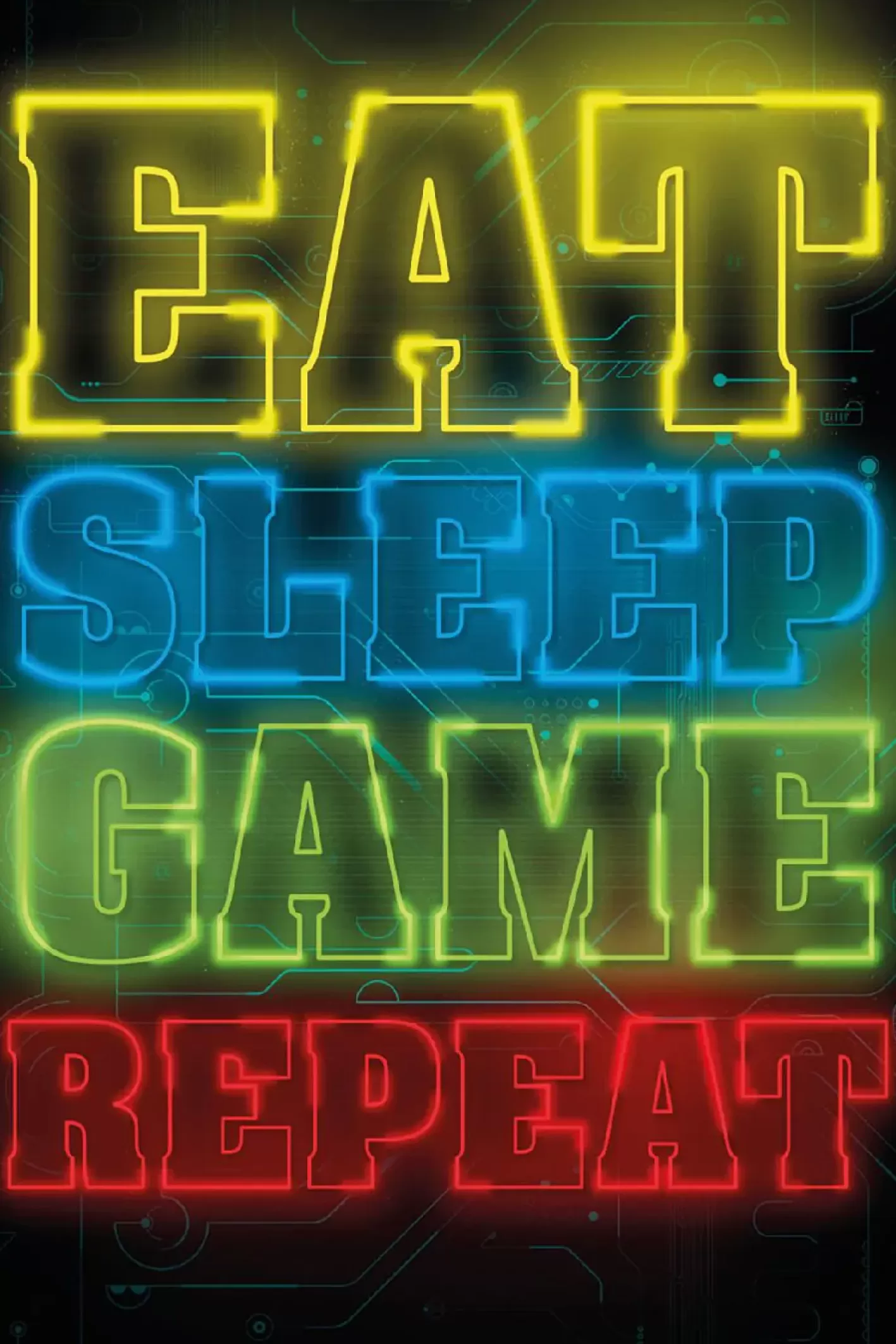 NANU-NANA Poster Eat Sleep Game Repeat, Nr. 70 Clearance