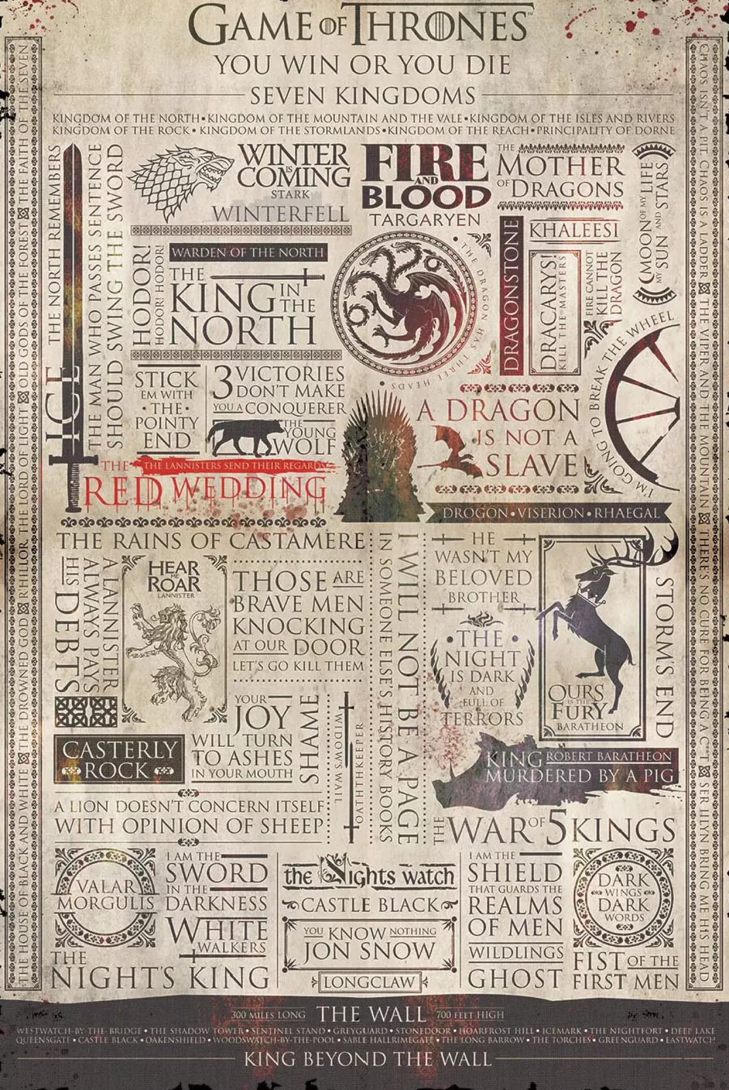 NANU-NANA Poster Game Of Thrones Infographic, Nr. 213 Best Sale