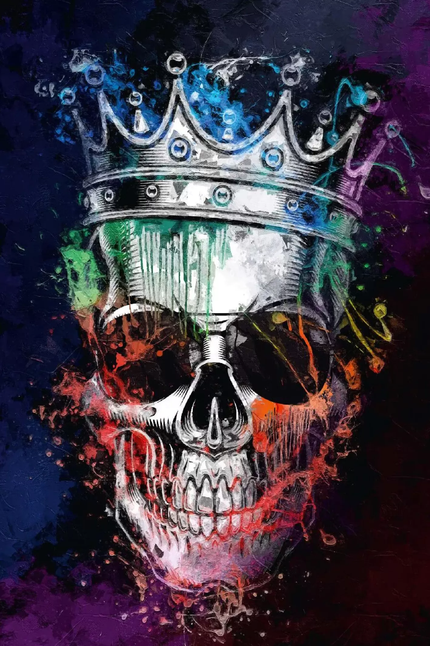 NANU-NANA Poster Skull Crown, Nr. 99 Flash Sale