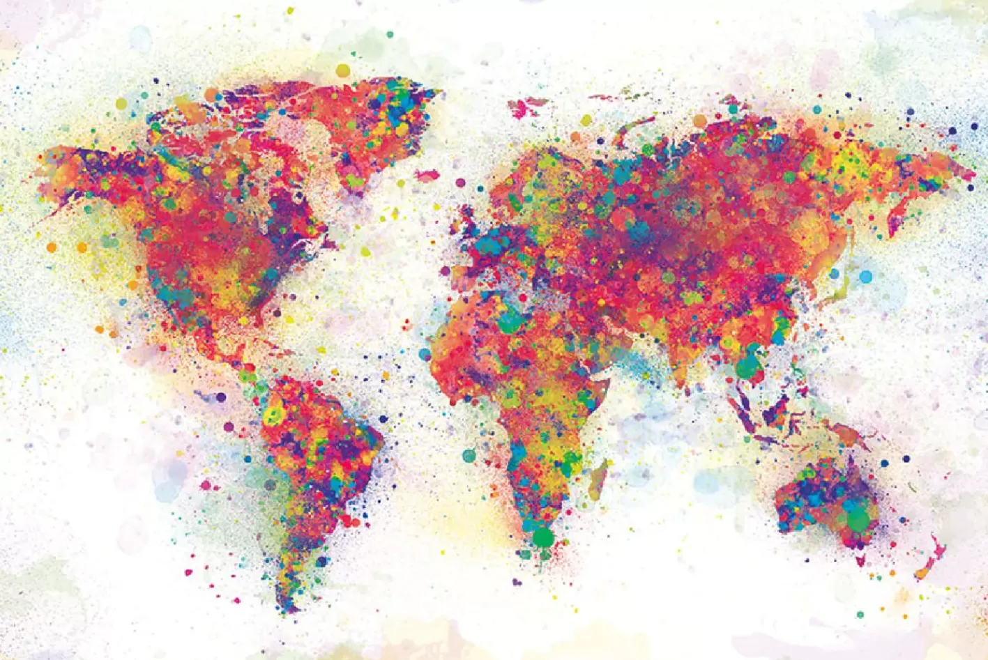 NANU-NANA Poster World Map - Colour Splash, Nr. 9 Sale