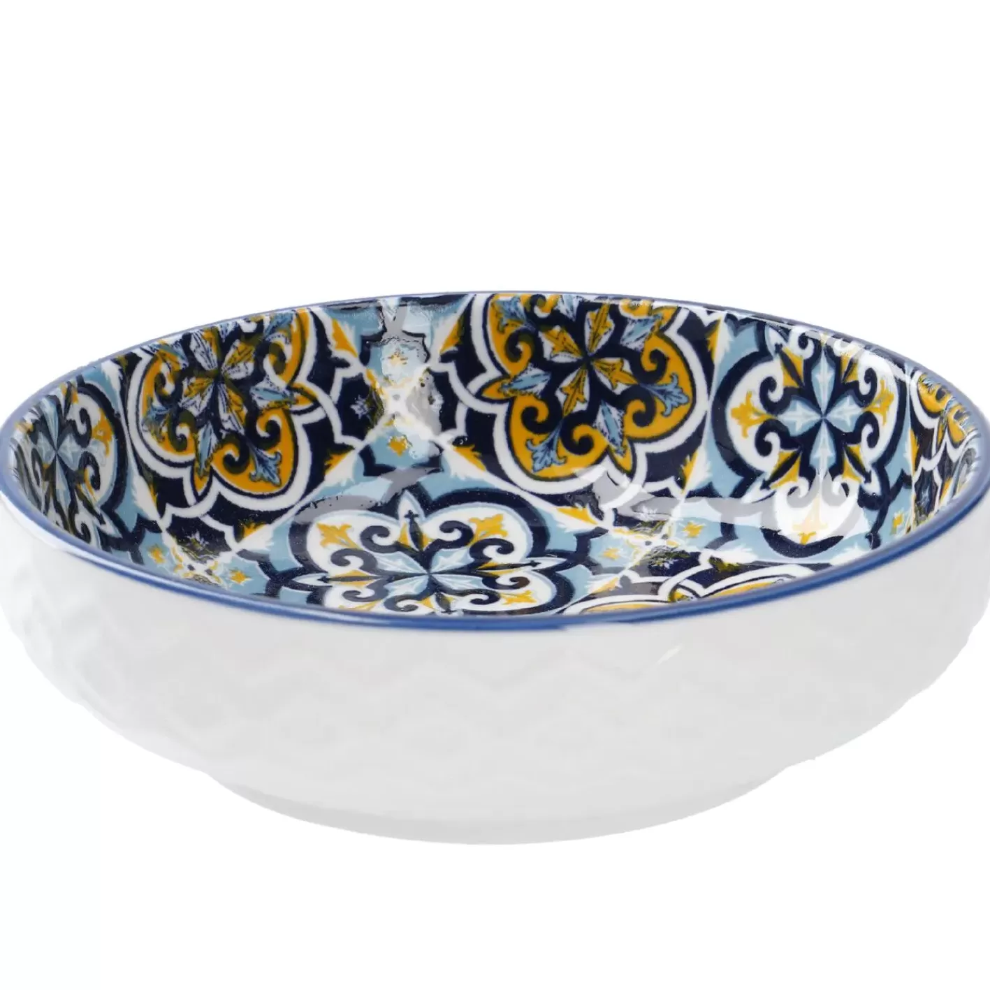 NANU-NANA Schale China, Flach, Blau/gelb, 12 Cm Clearance