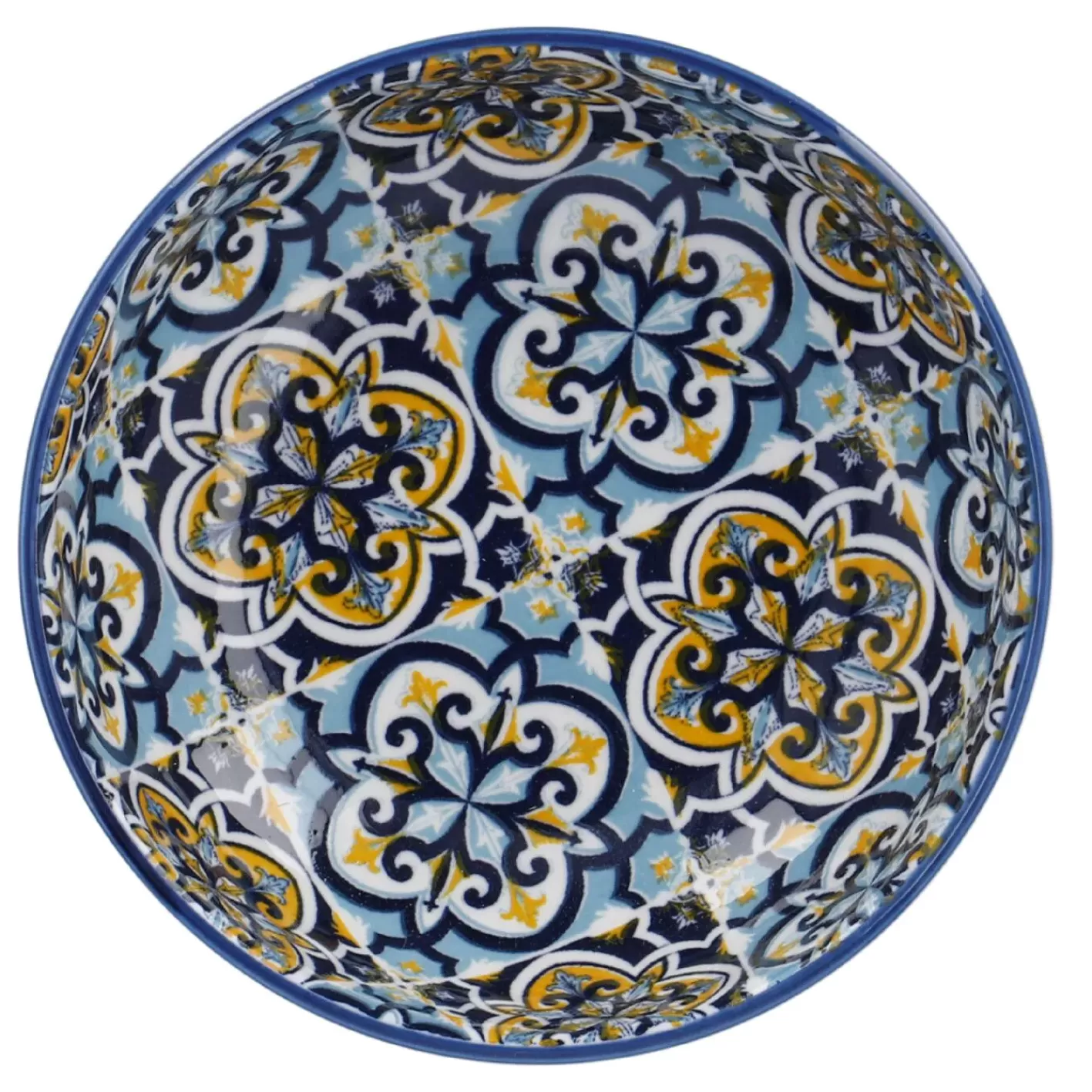 NANU-NANA Schale China, Flach, Blau/gelb, 12 Cm Clearance