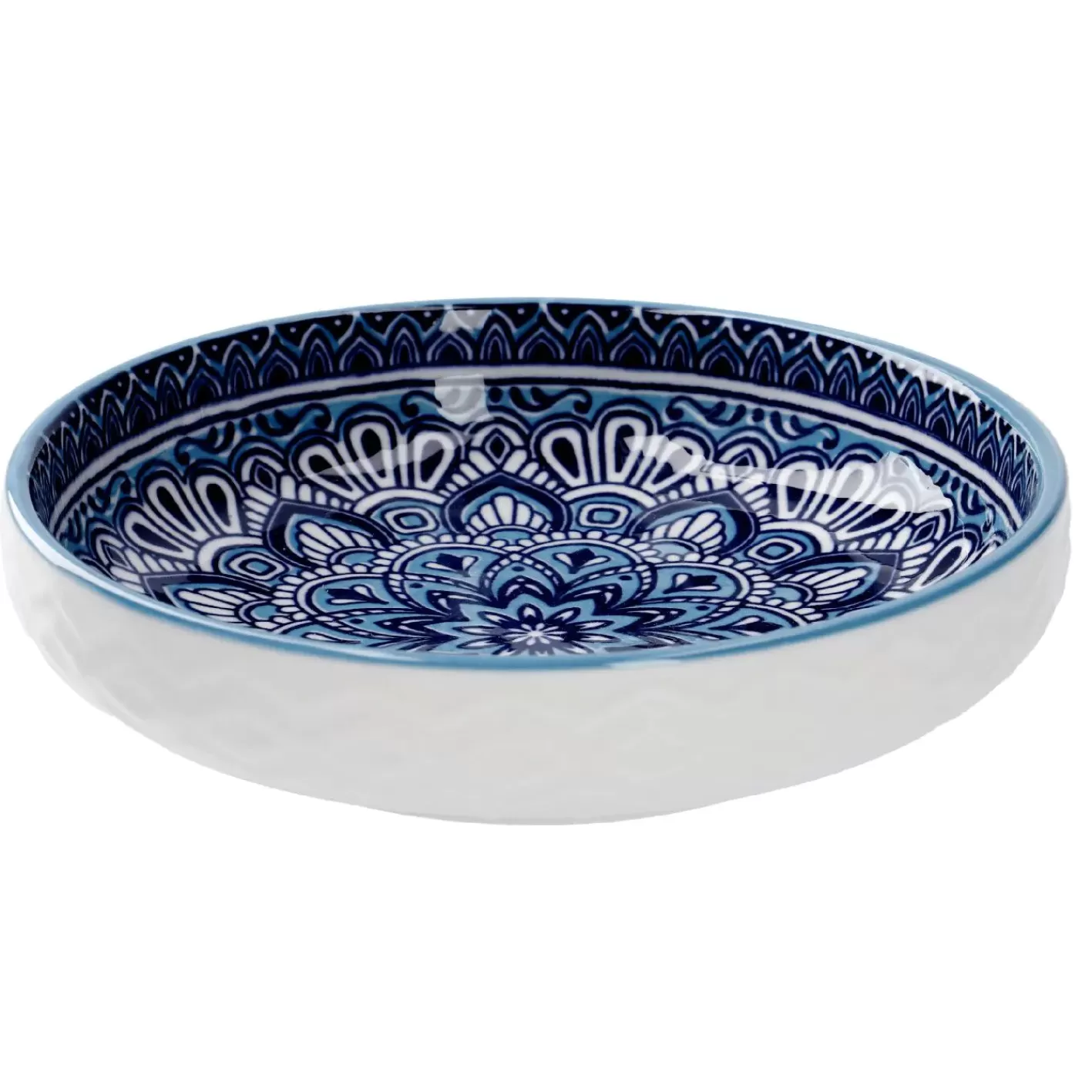 NANU-NANA Schale China, Flach, Blau/hellblau, 15 Cm Clearance