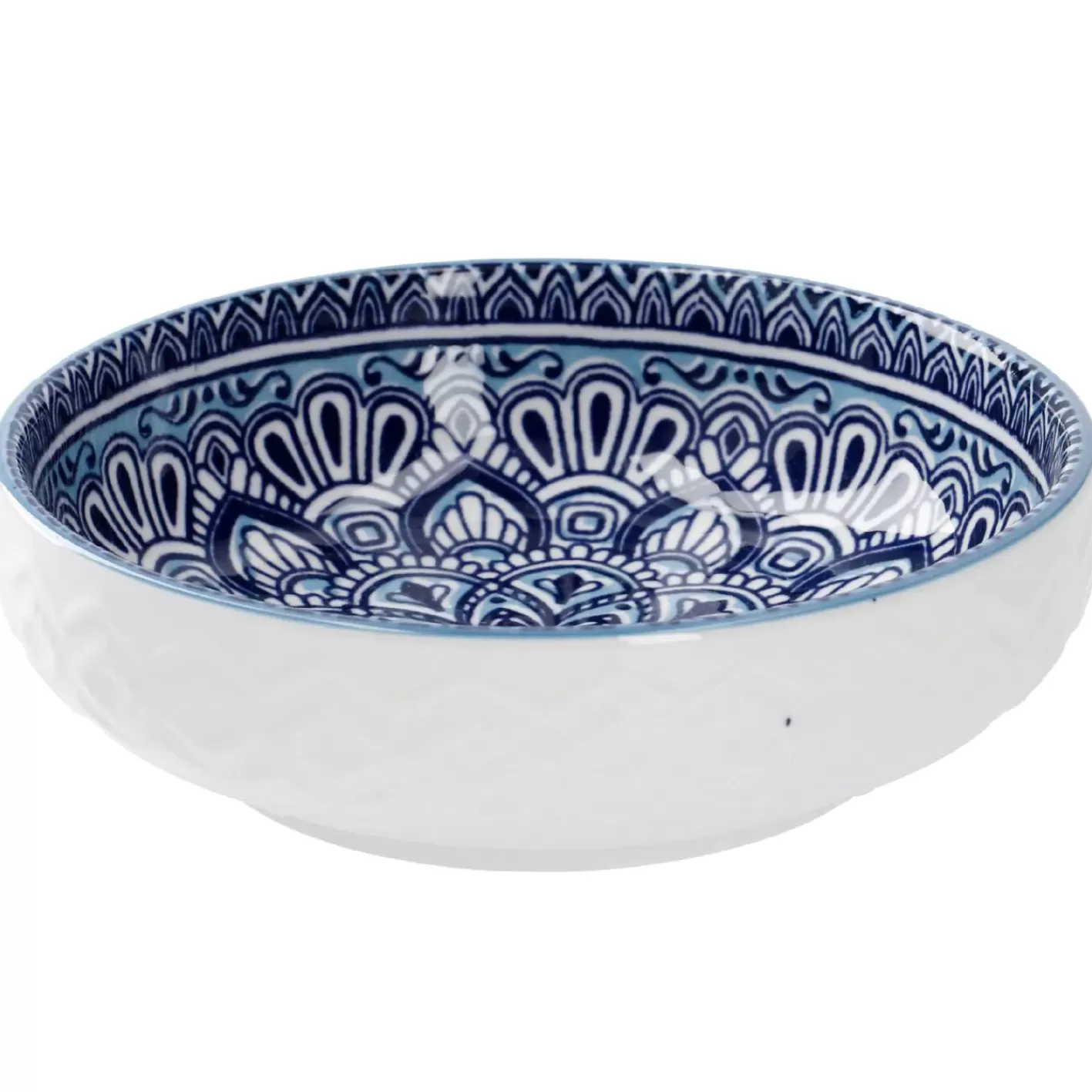 NANU-NANA Schale China, Flach, Blau/hellblau, 12 Cm Fashion