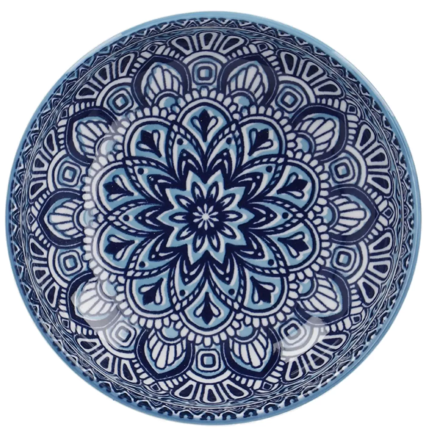 NANU-NANA Schale China, Flach, Blau/hellblau, 12 Cm Fashion