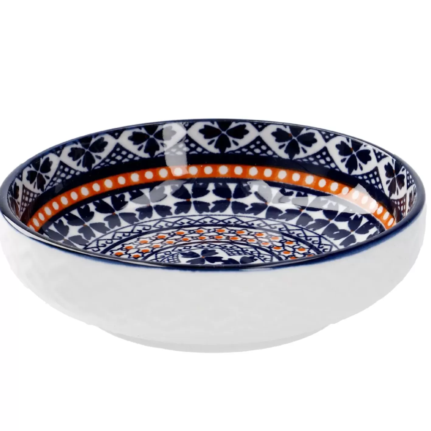 NANU-NANA Schale China, Flach, Blau/orange, 9 Cm Flash Sale