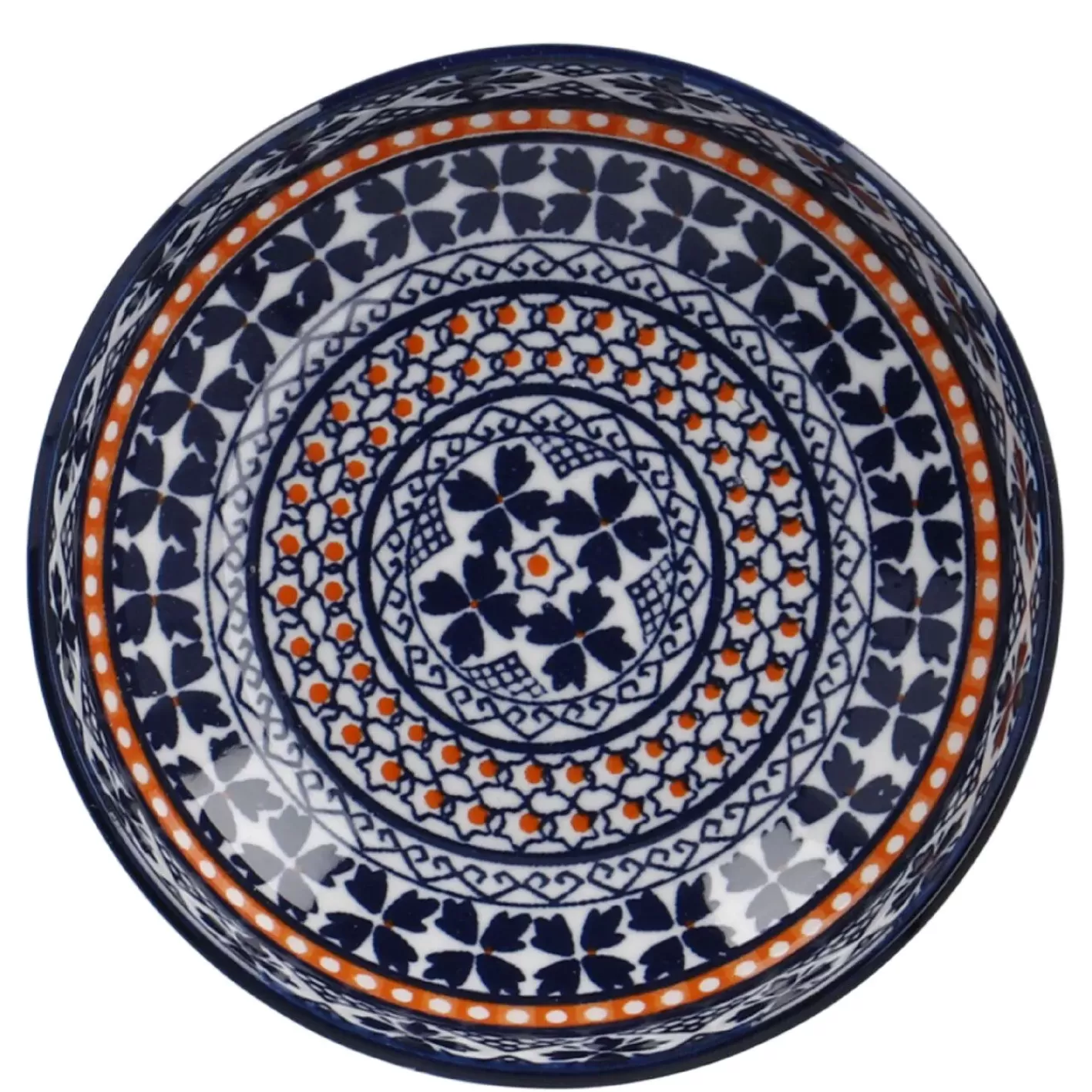 NANU-NANA Schale China, Flach, Blau/orange, 9 Cm Flash Sale