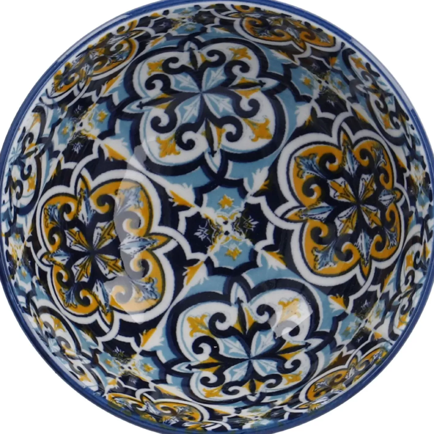 NANU-NANA Schale China, Hoch, Blau/gelb, 9.5 Cm Best Sale