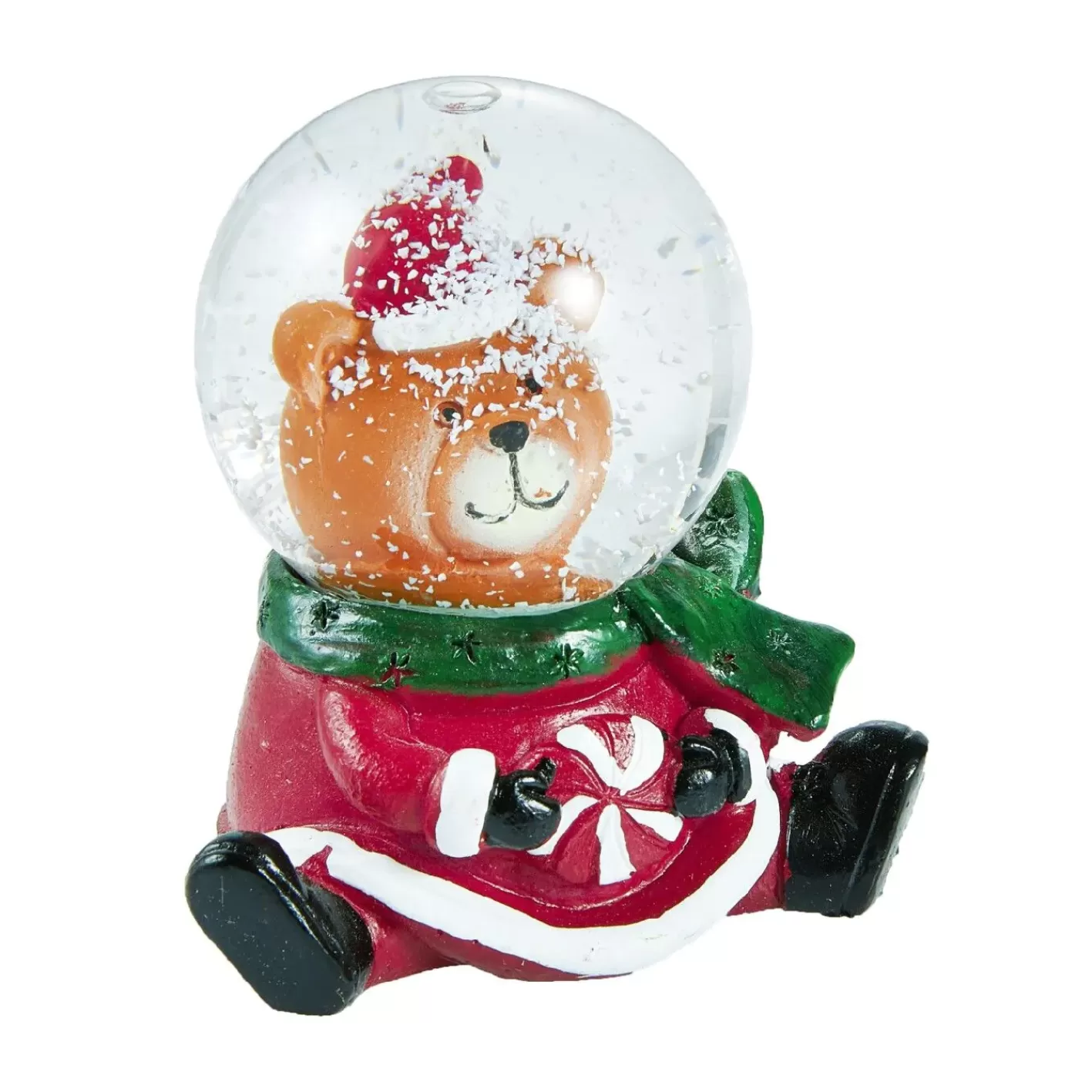 NANU-NANA Schneekugel Figur Mit Mütze, Bär, 4.5 X 7.5 Cm Shop