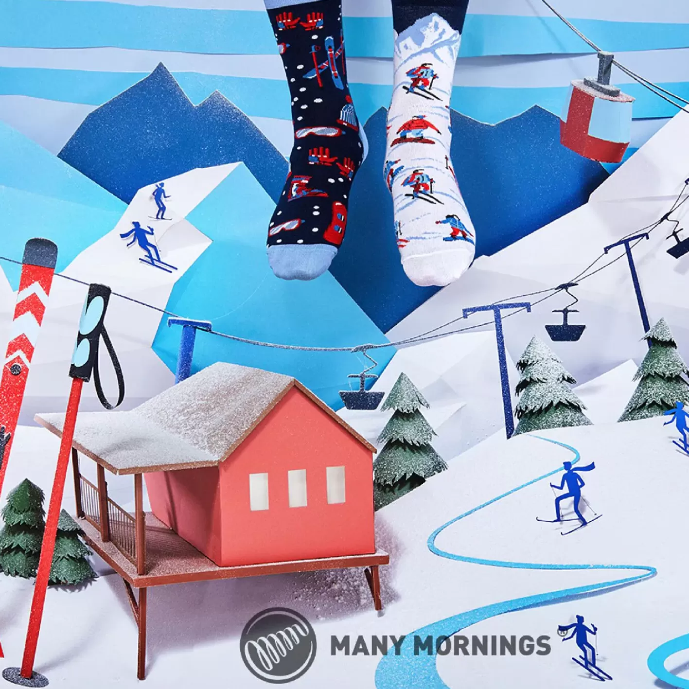 NANU-NANA Socken Xmas, Alpine Ski, Gr. 35-38 Best Sale