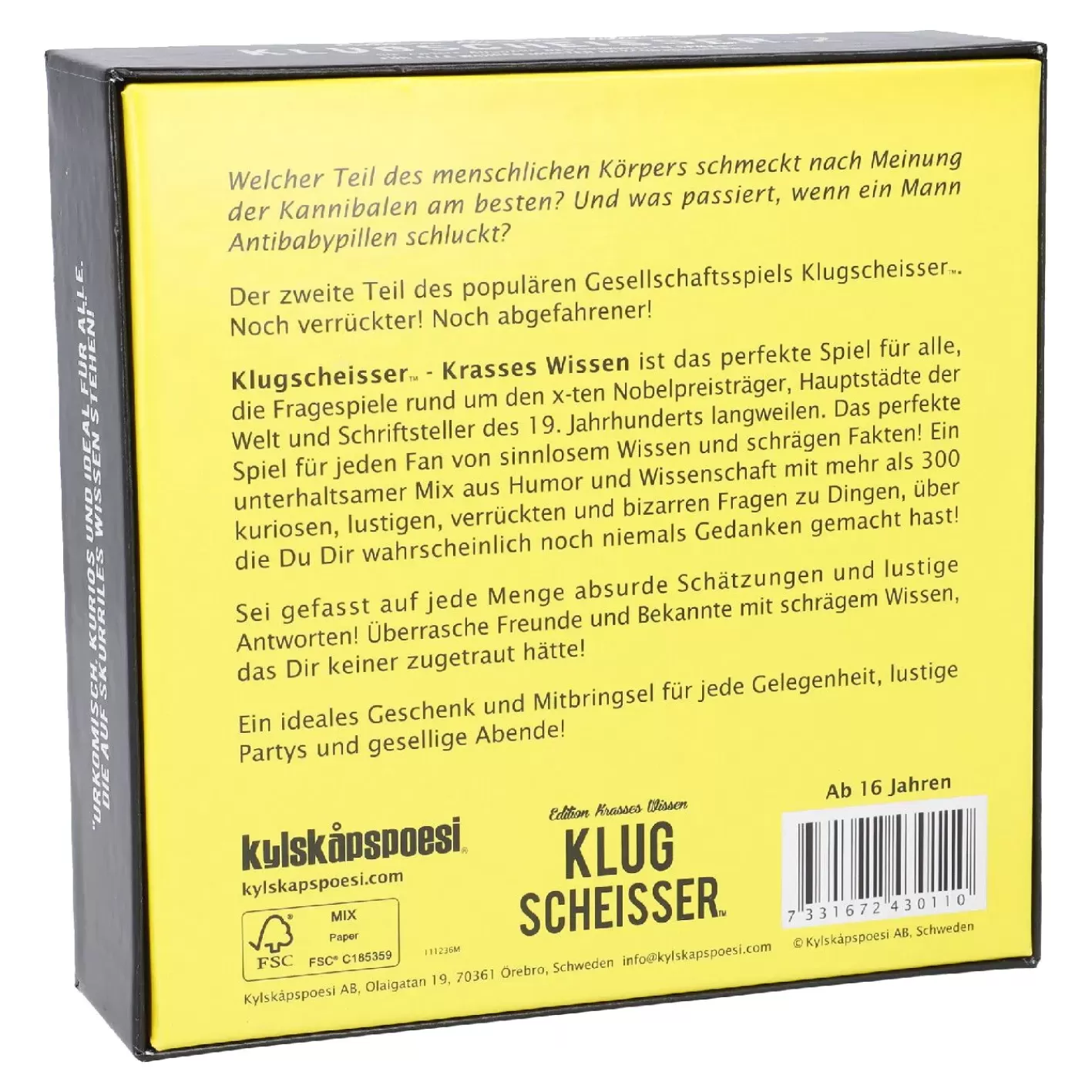 NANU-NANA Spiel Klugscheisser, Krasses Wissen Clearance